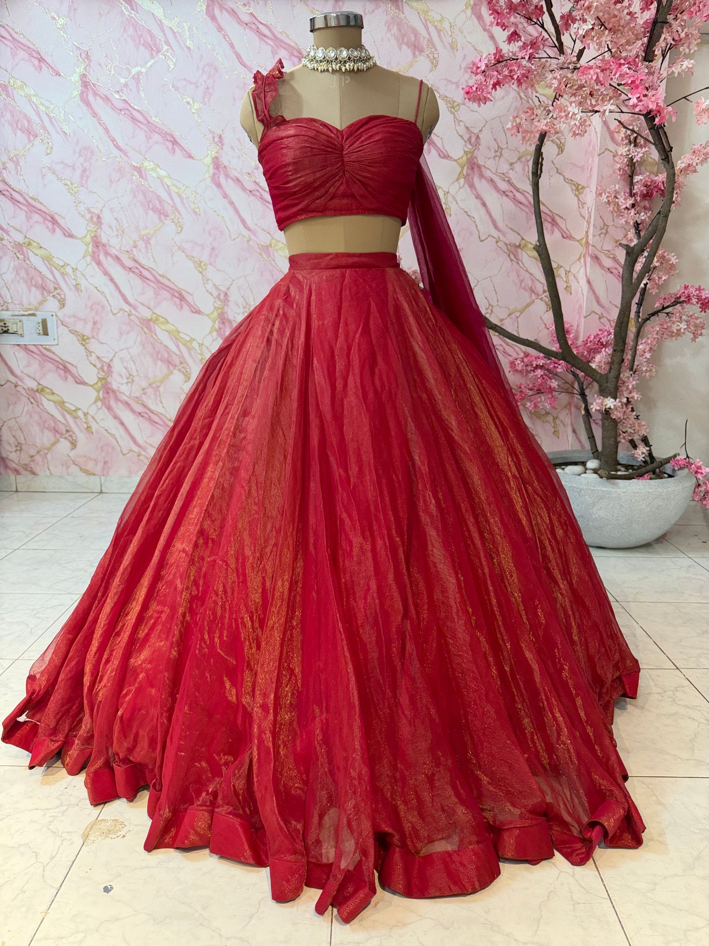 Embellished wedding lehenga 4100