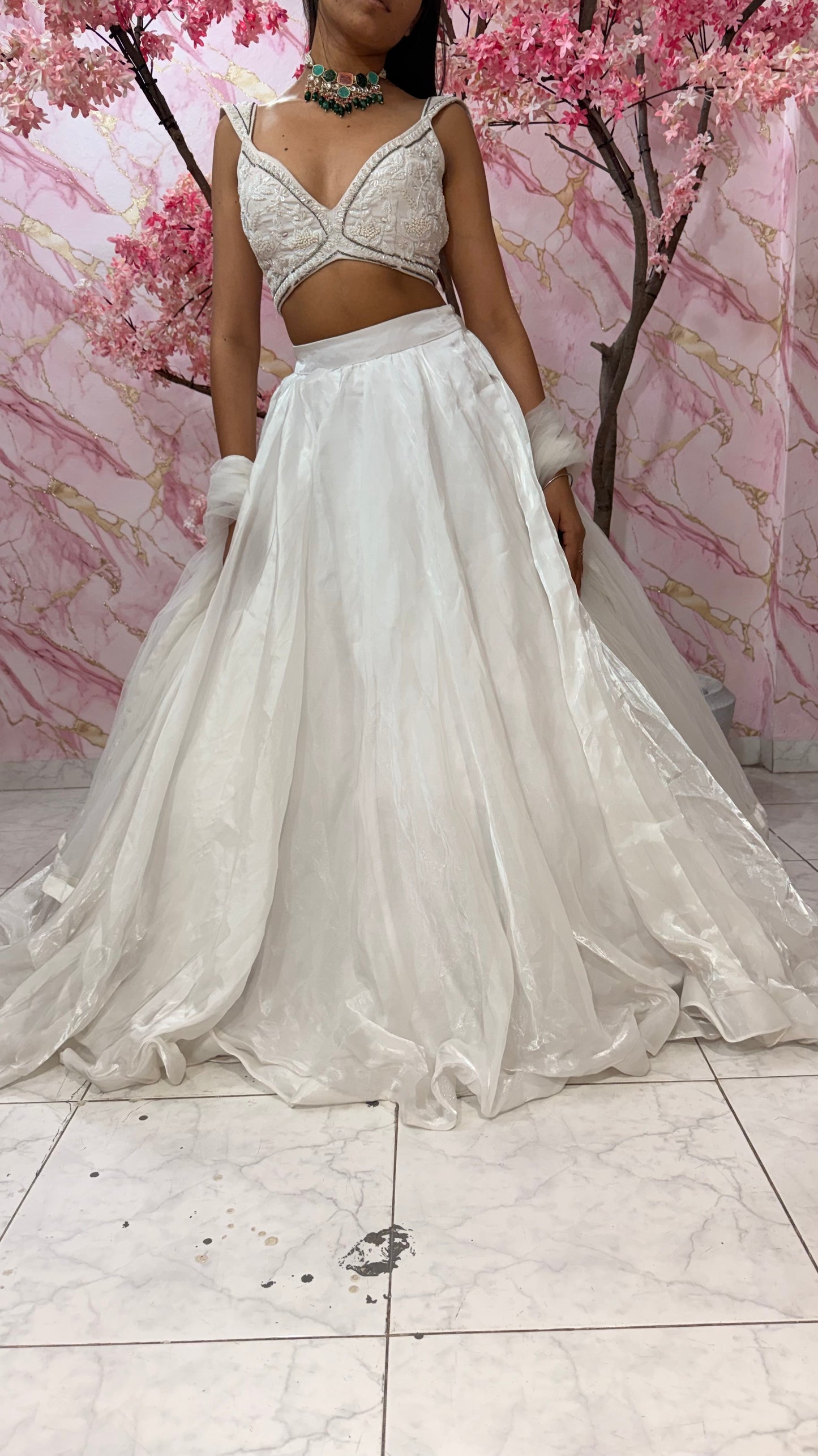 Embellished wedding lehenga 4031