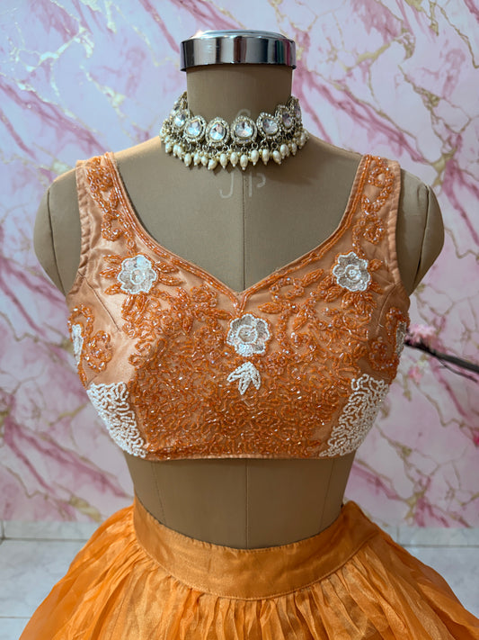 Embellished wedding lehenga 4132