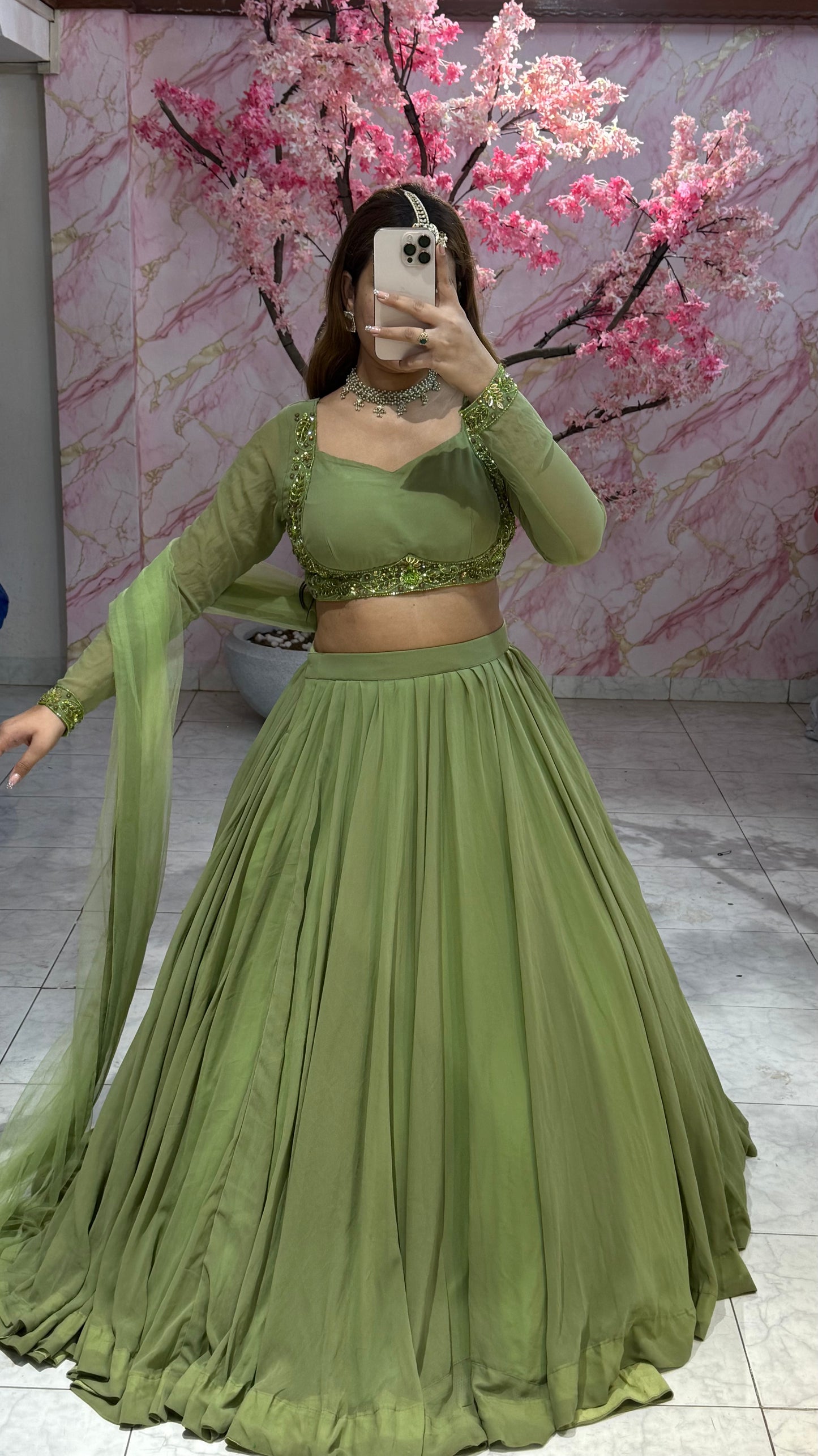 Beautiful flairy lehenga 424