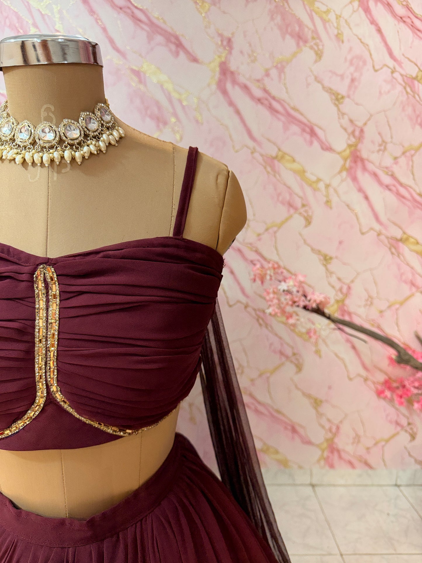 Embellished wedding lehenga 4129