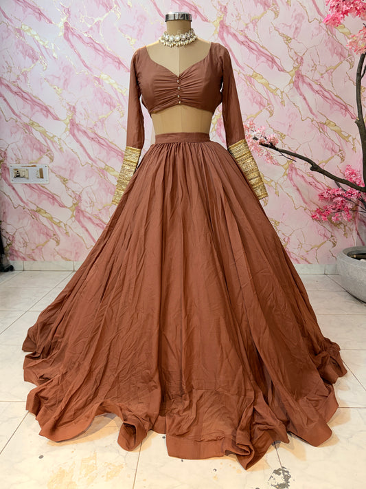 Embellished wedding lehenga 4122