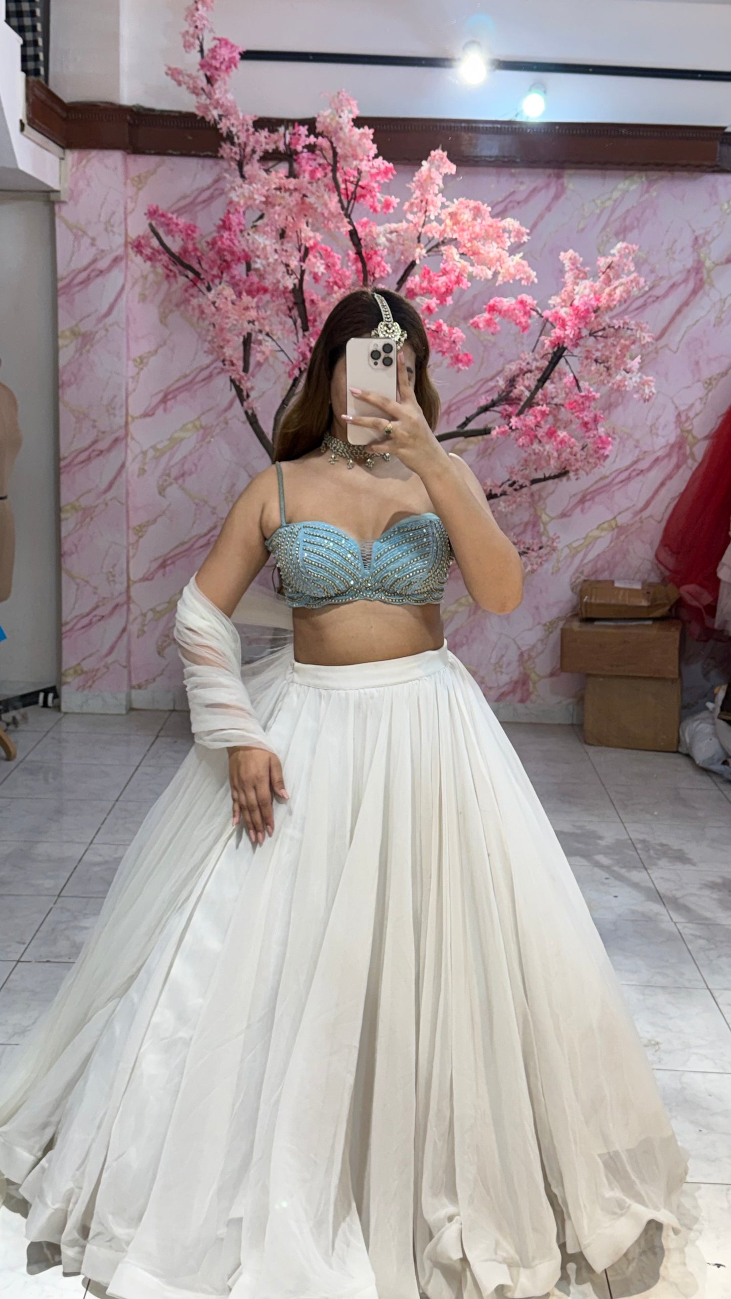 mermaid blouse lehenga 403