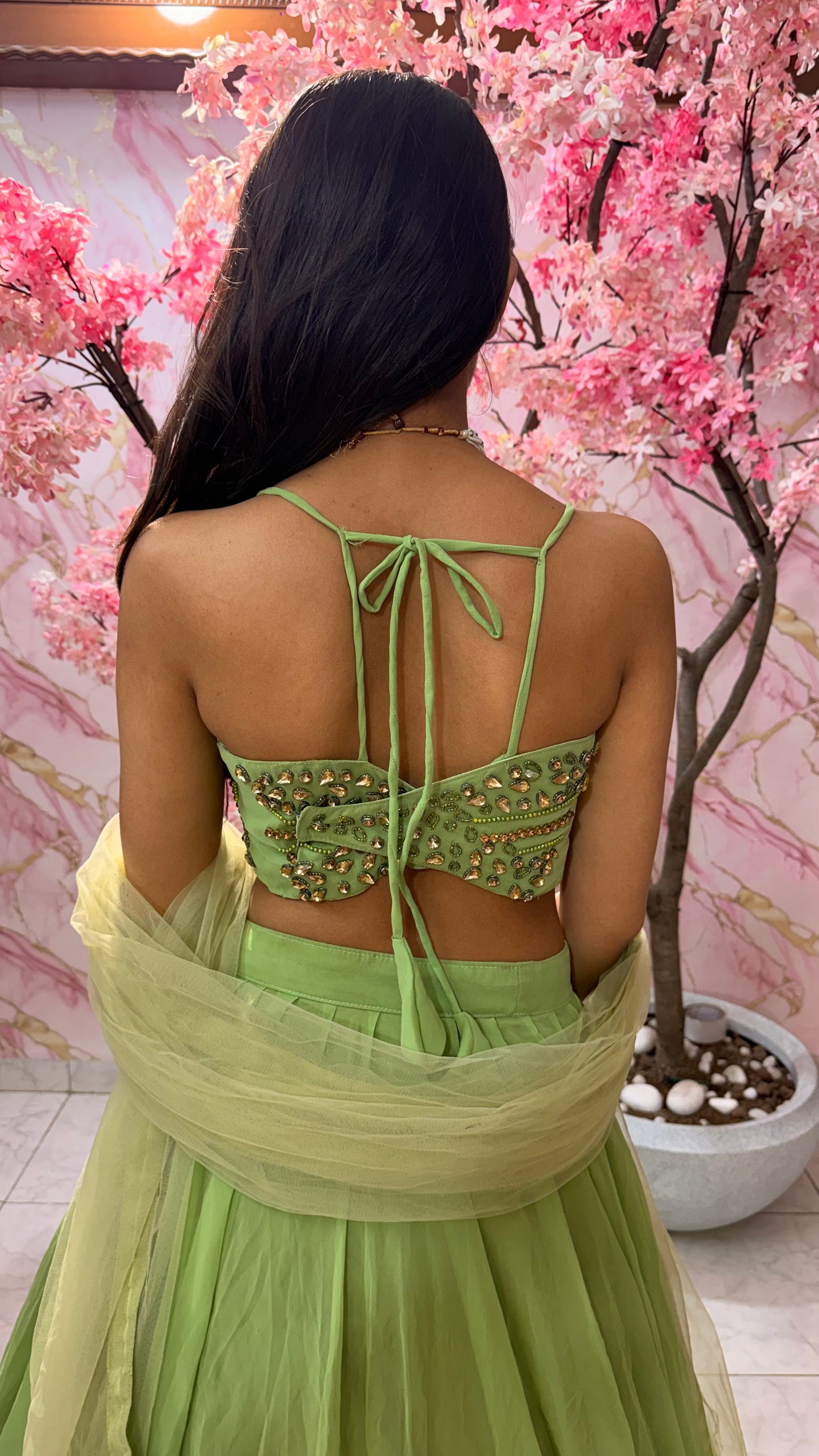 Embellished wedding lehenga 4042