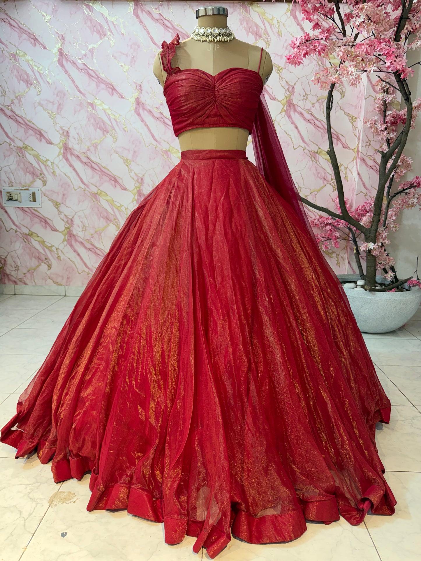 Embellished wedding lehenga 4100