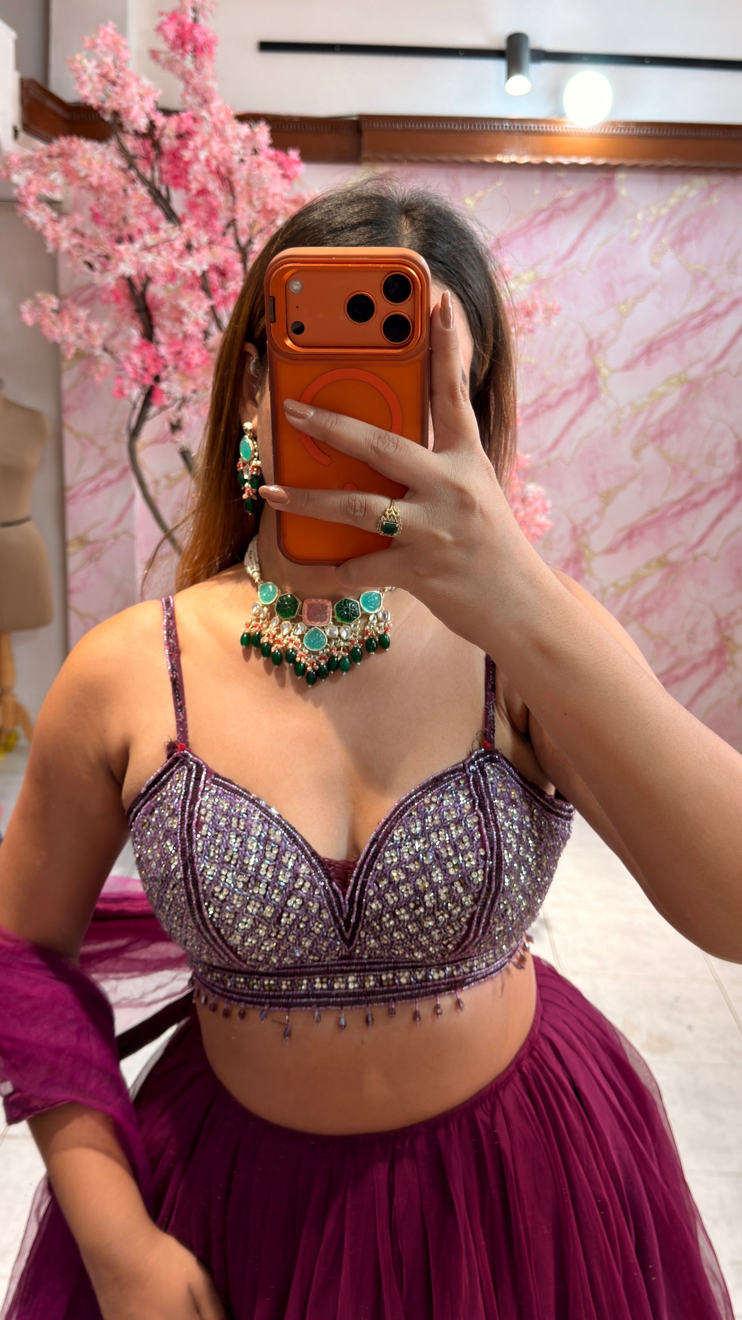 Embellished wedding lehenga 4022