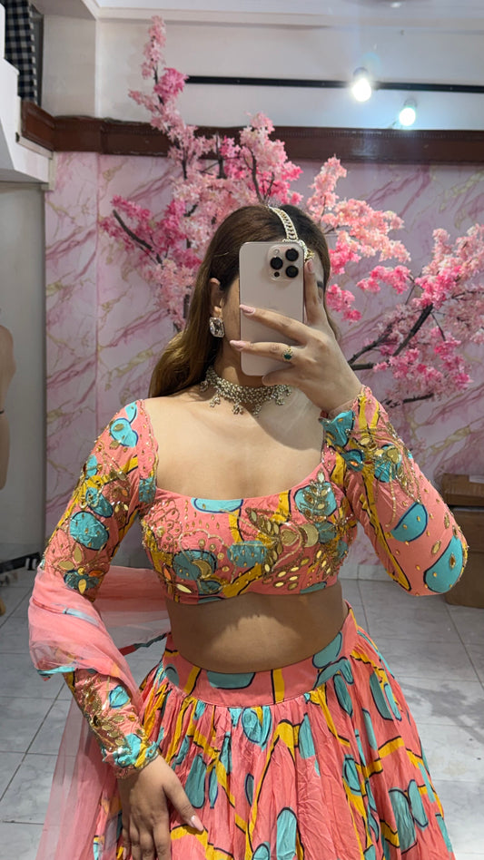 Colourfull Luxury lehenga 404