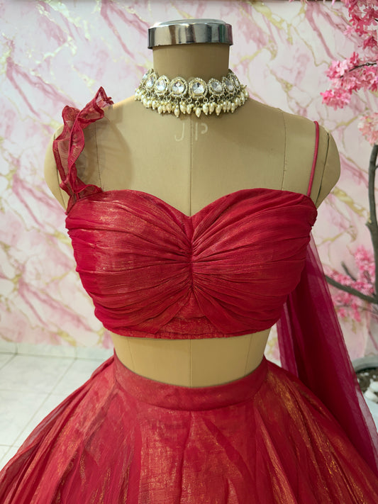 Embellished wedding lehenga 4100