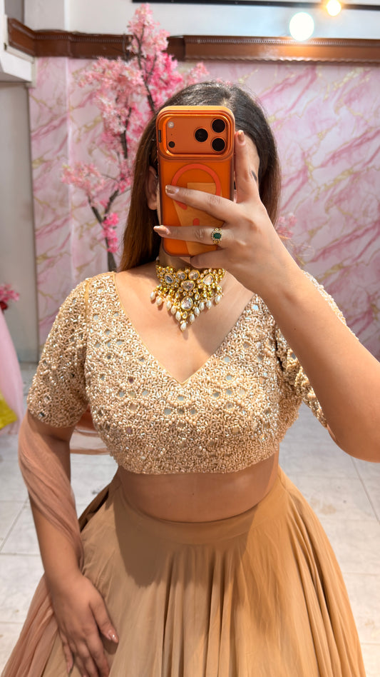 Embellished wedding lehenga 4070
