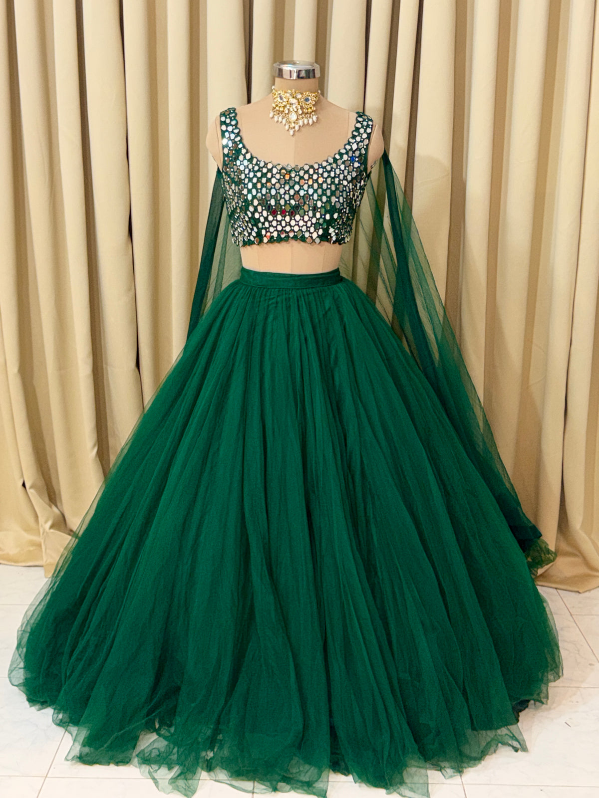 Mirror lehenga 4344