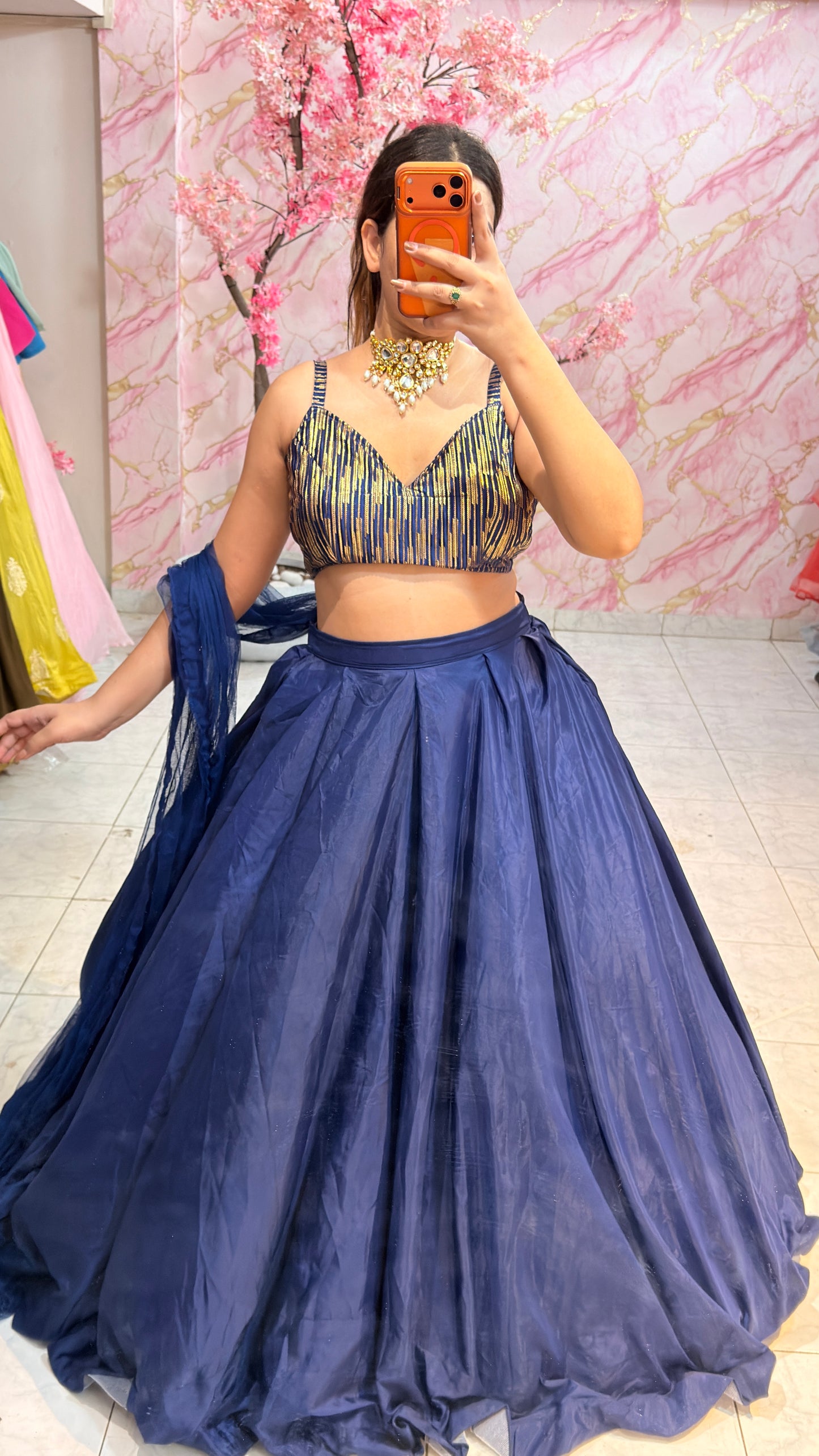 Embellished wedding lehenga 4071