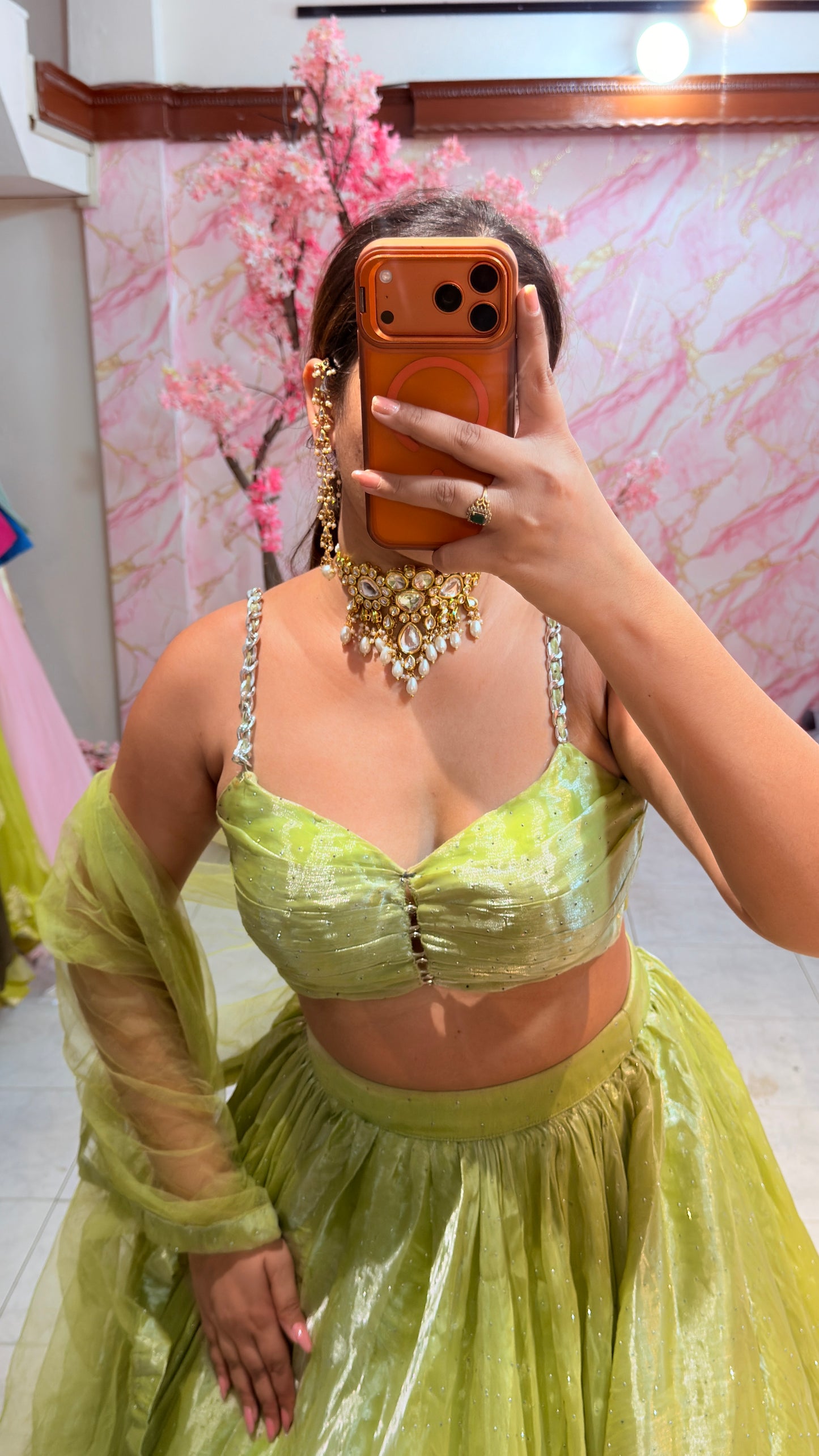 Embellished wedding lehenga 4066