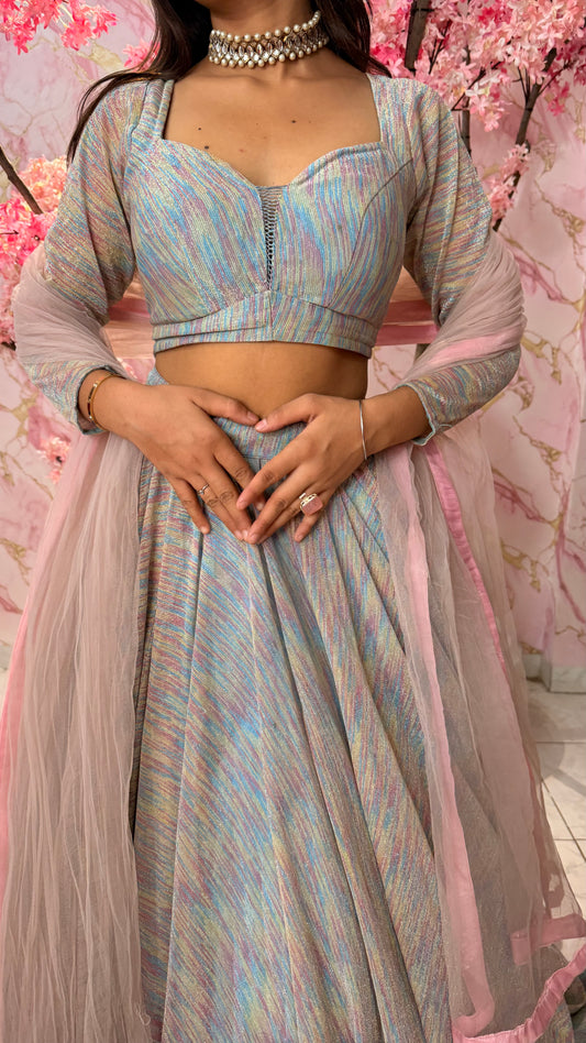 Colourful wedding lehenga 4013