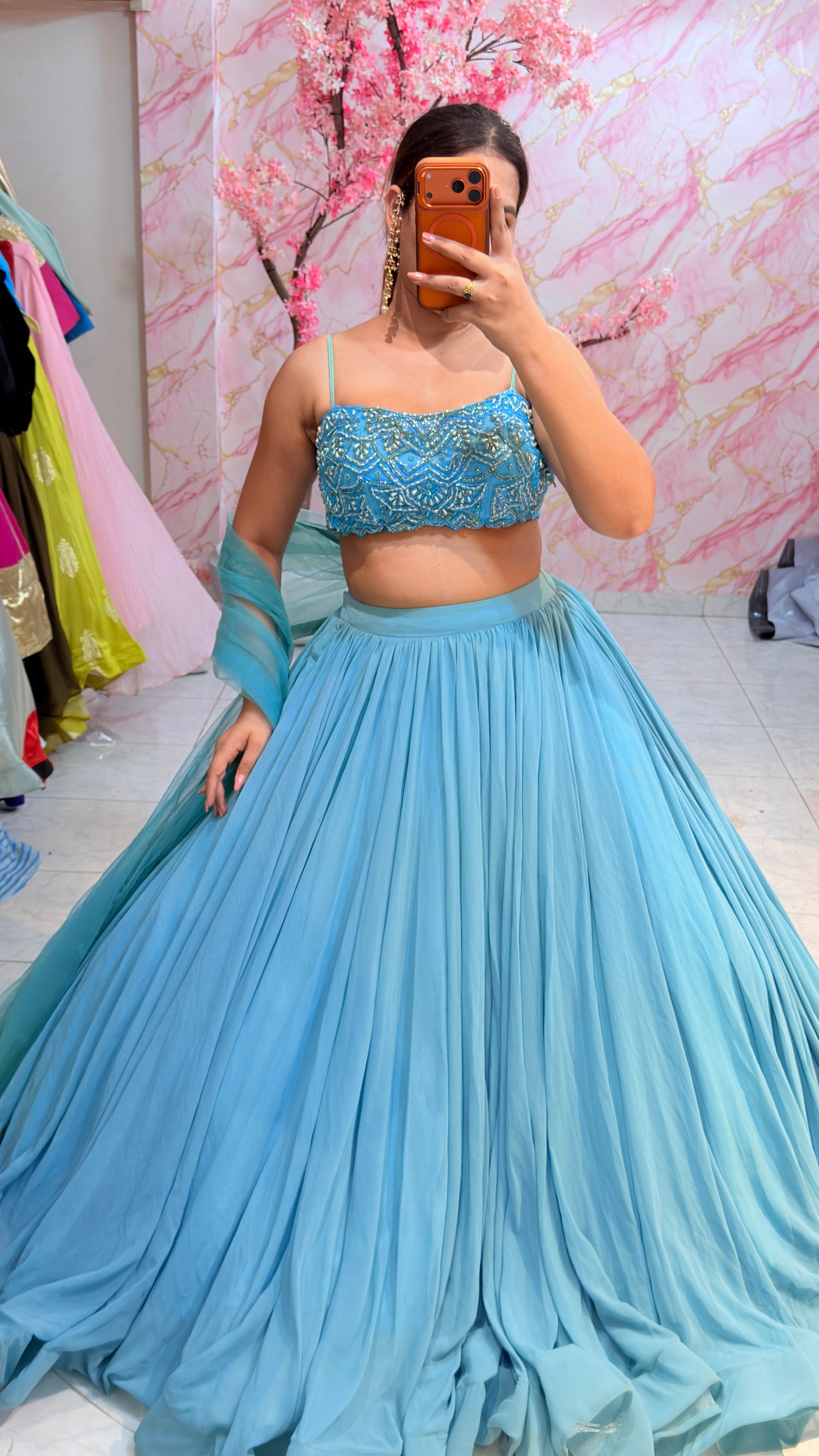 Embellished wedding lehenga 4059