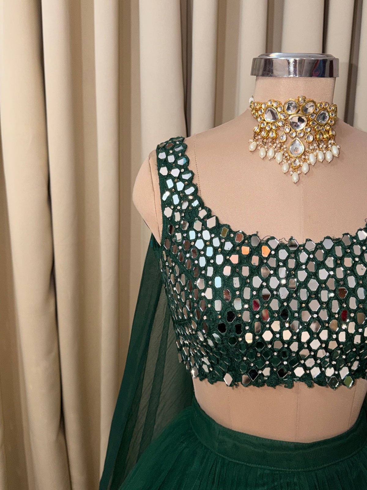 Mirror lehenga 4344