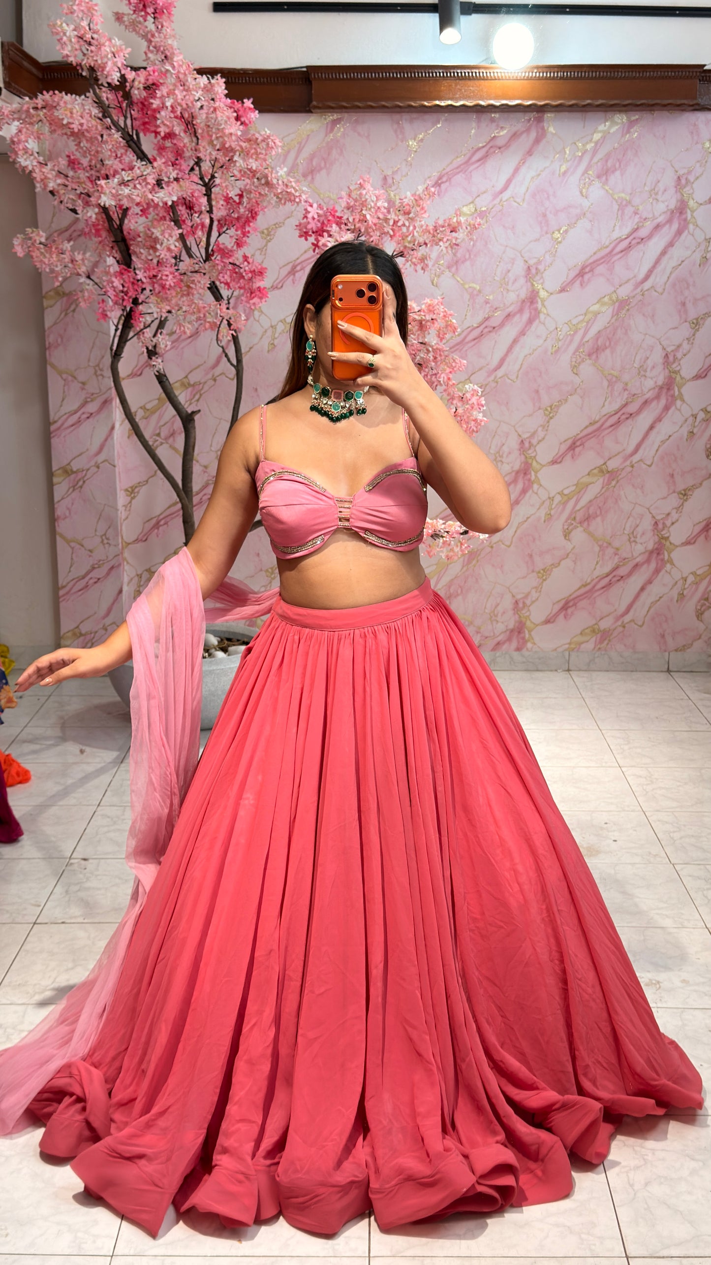 Embellished wedding lehenga 4025