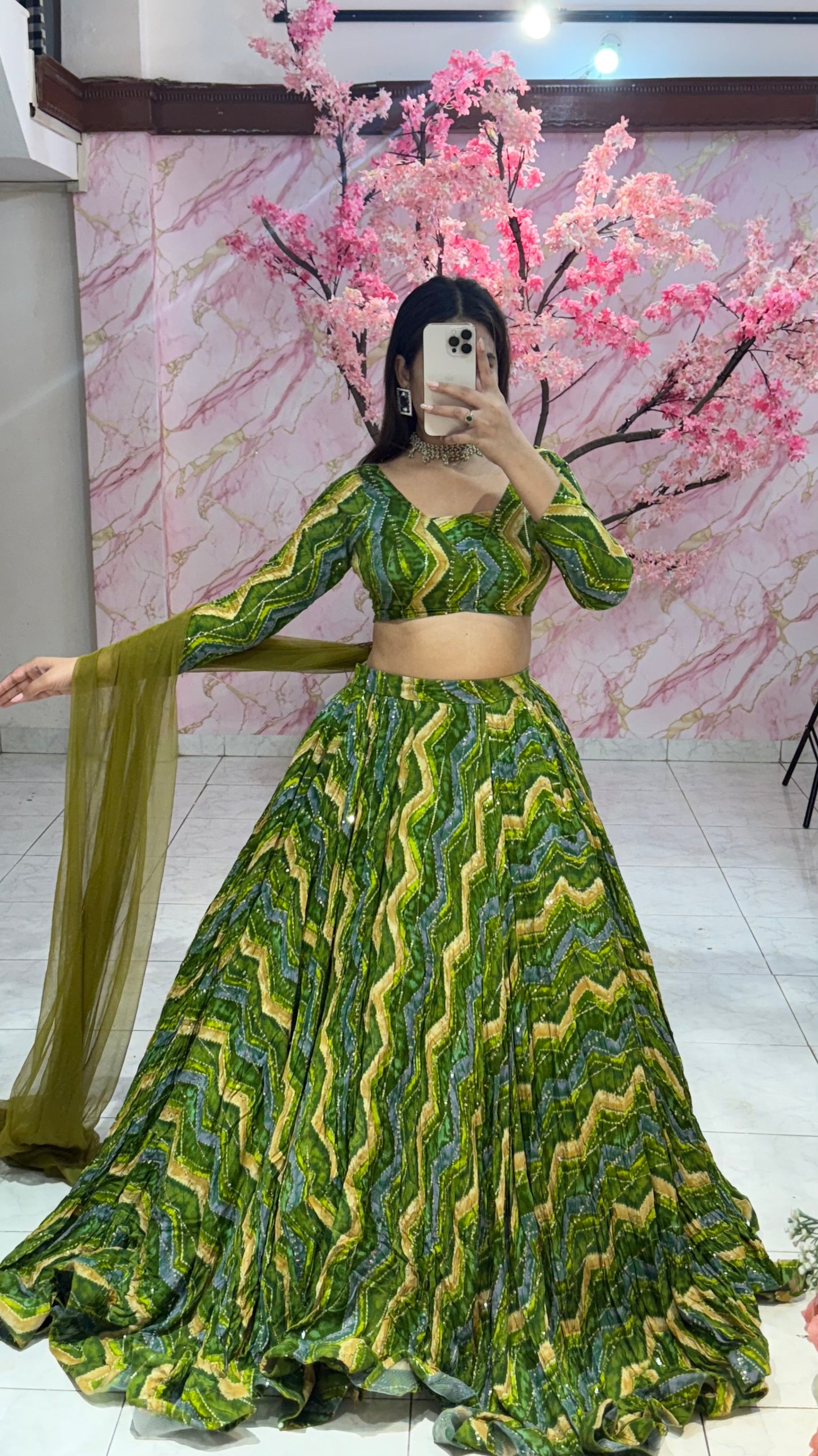 Beautiful flairy lehenga 360