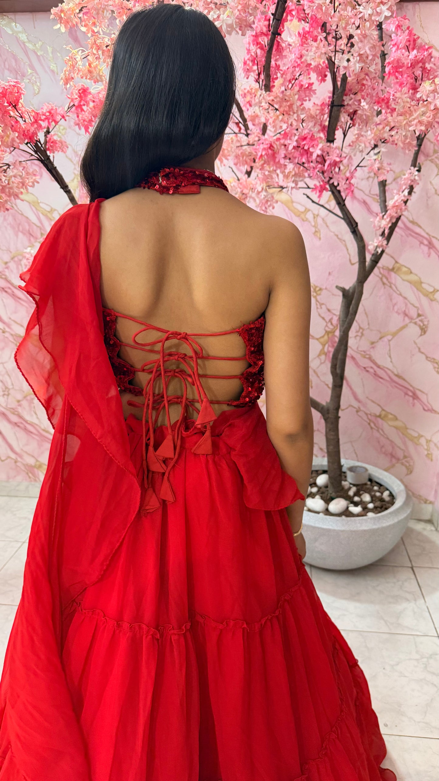 Embellished wedding lehenga 4048