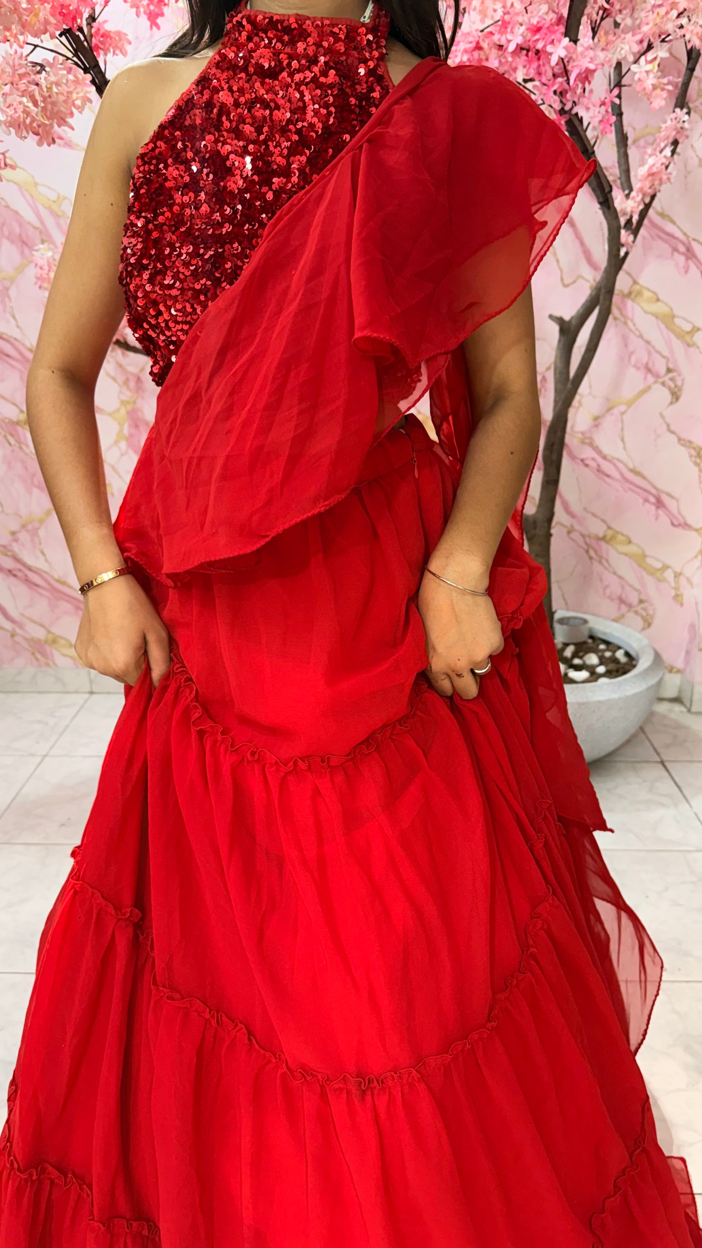 Embellished wedding lehenga 4048