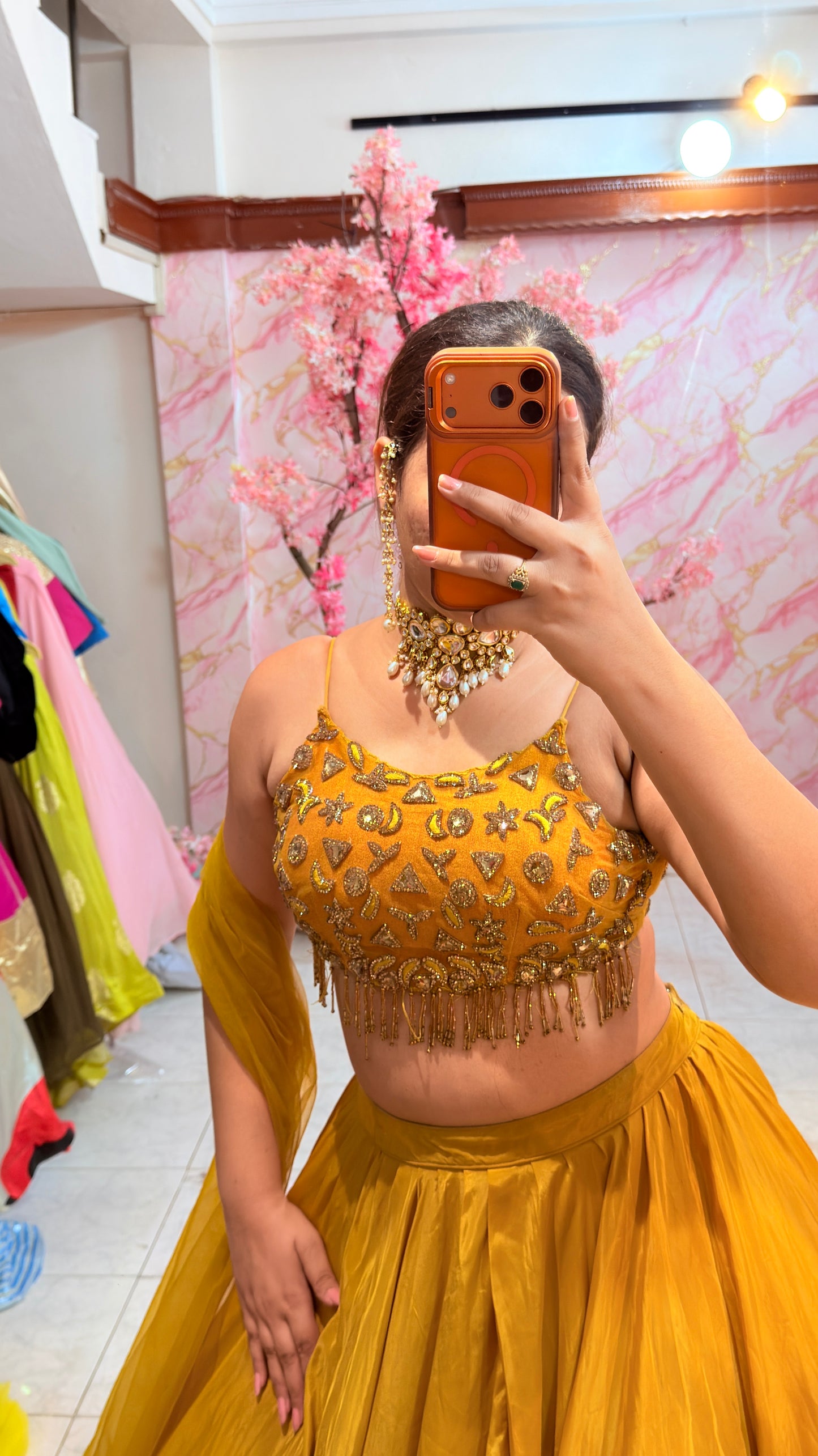 Embellished wedding lehenga 4064