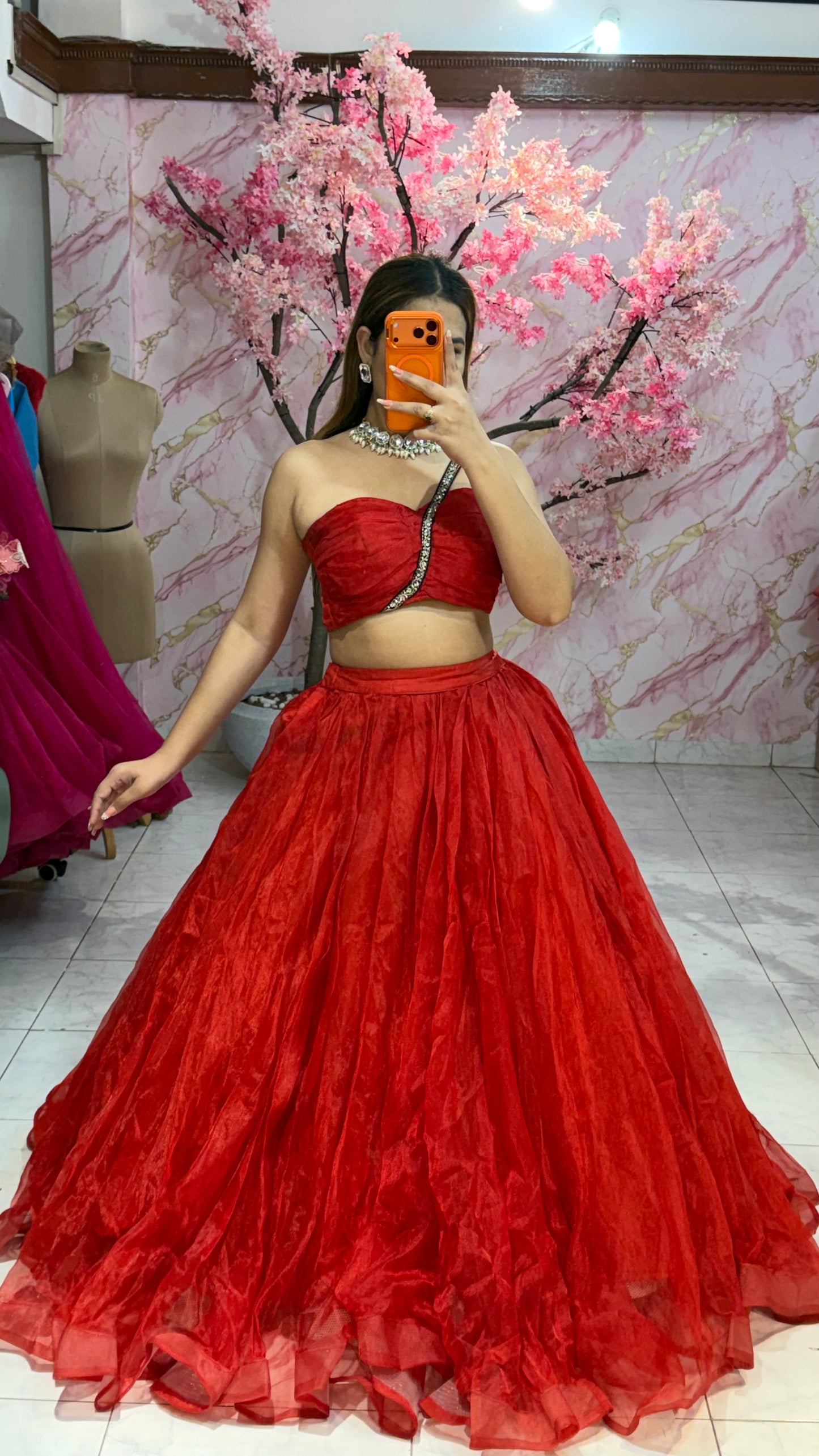 (Beautiful flairy lehenga 476