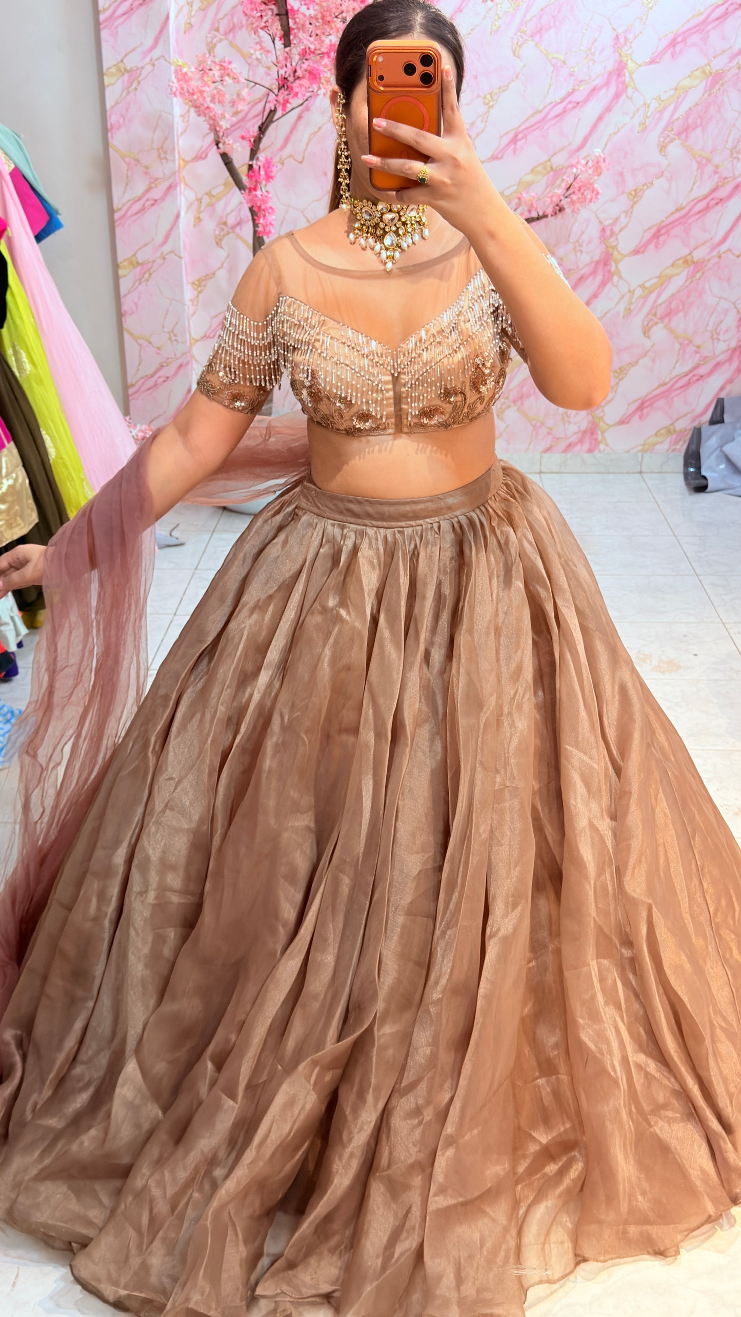 Embellished wedding lehenga 4061