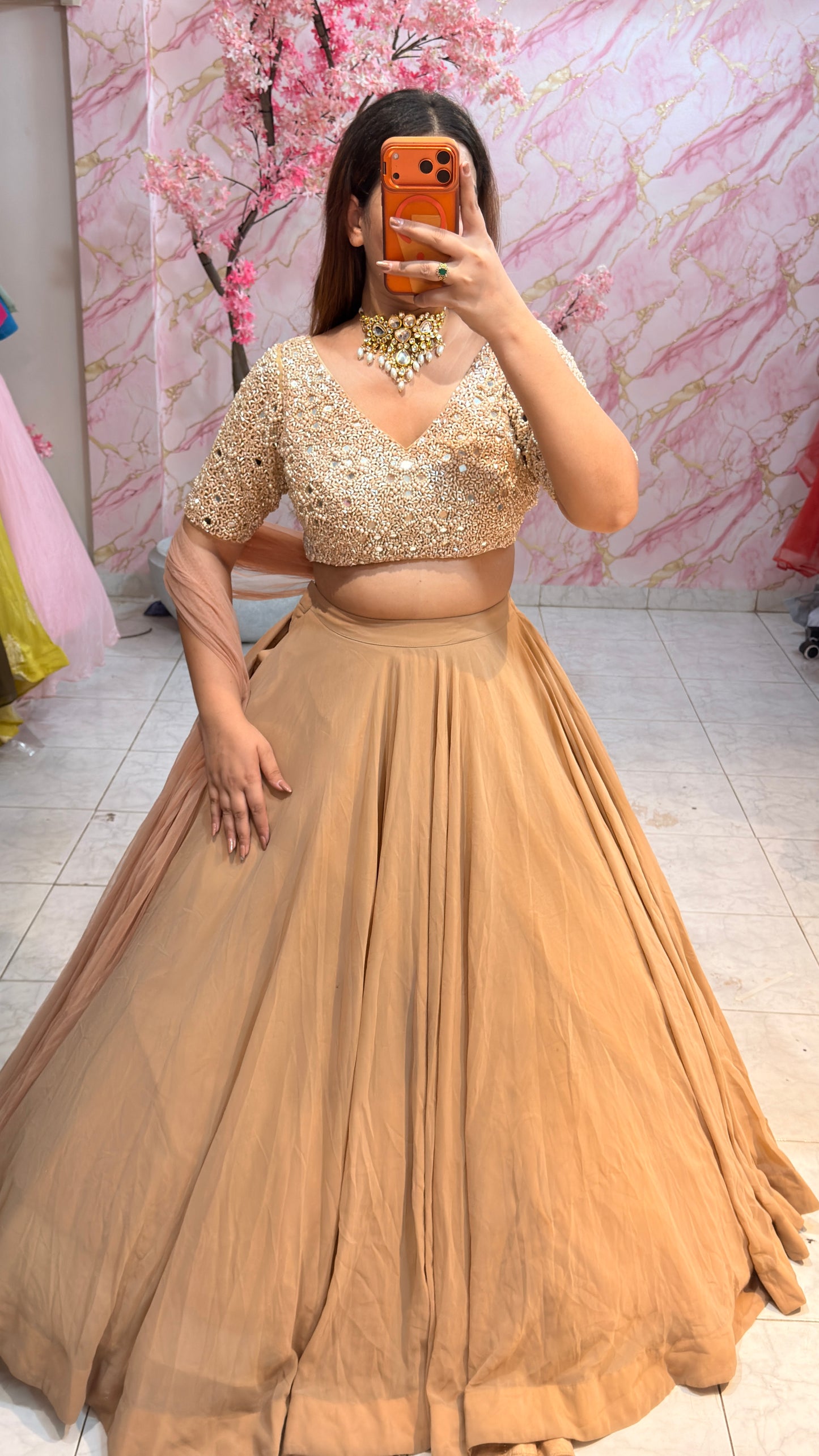 Embellished wedding lehenga 4070