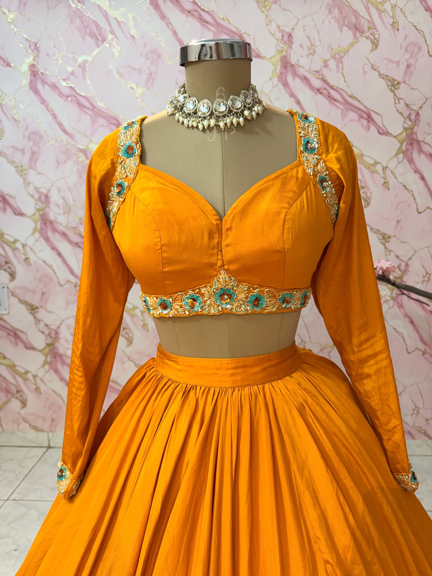 Embellished wedding lehenga 4130