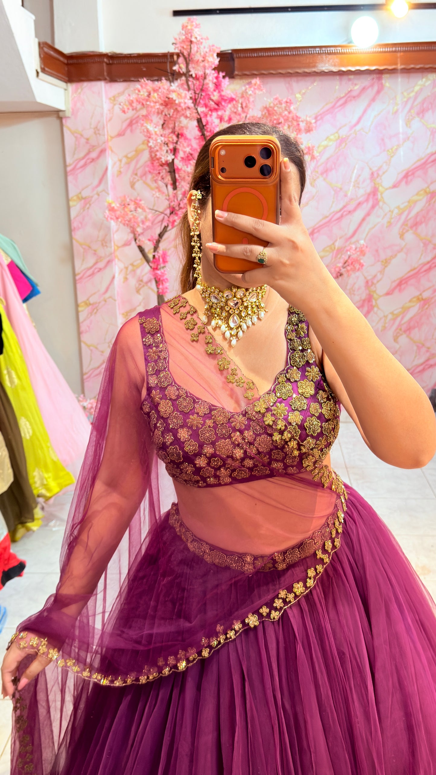 Embellished wedding lehenga 4065