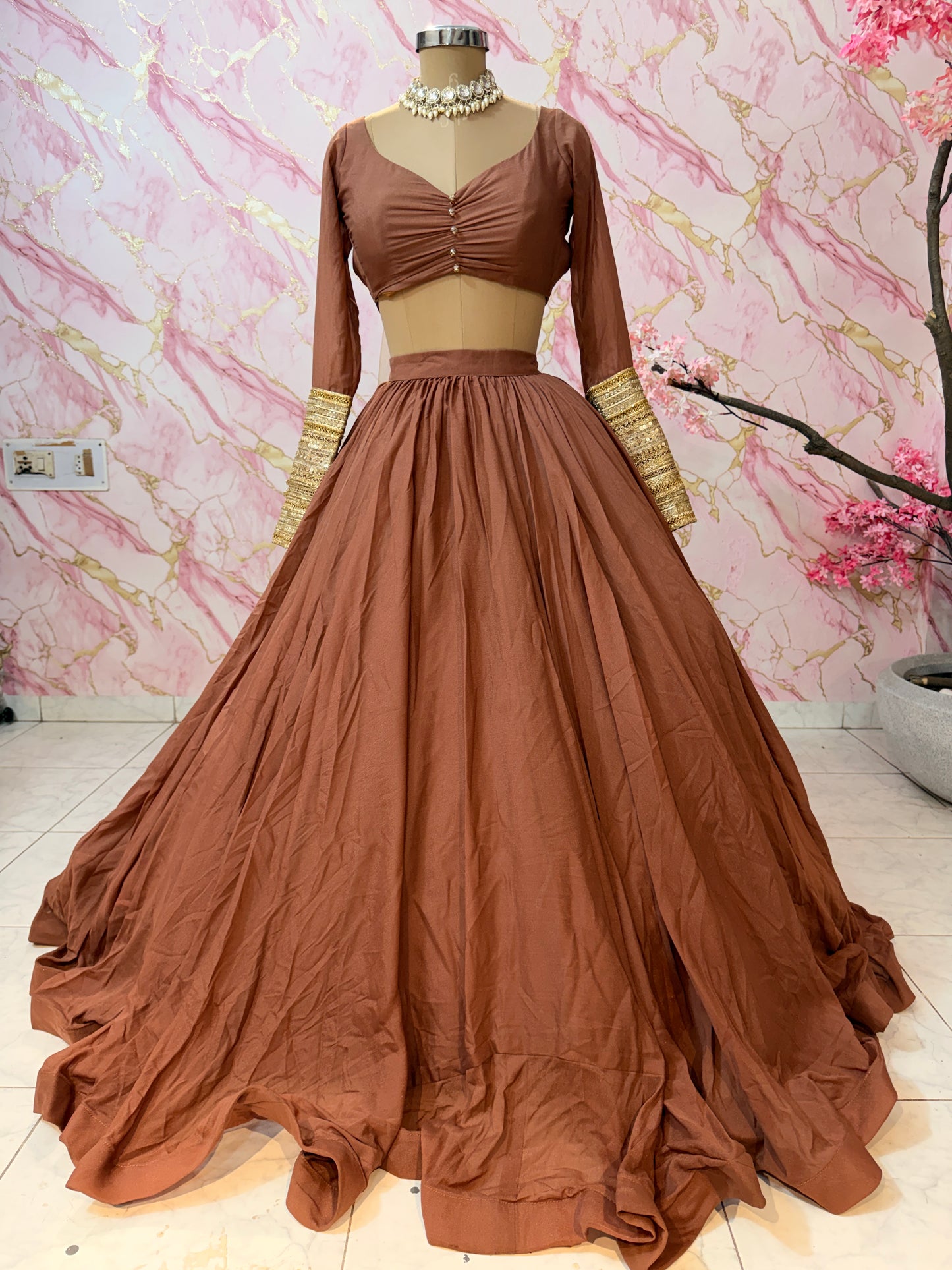 Embellished wedding lehenga 4122