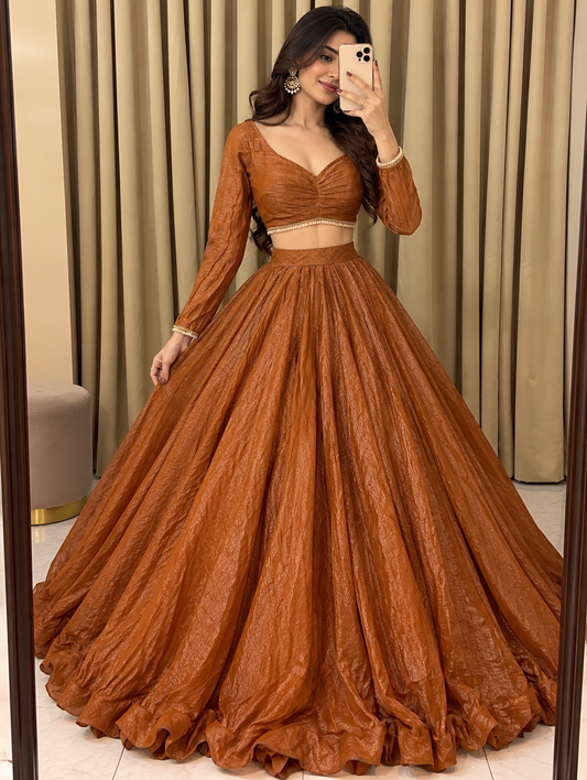 Mirror lehenga 4347