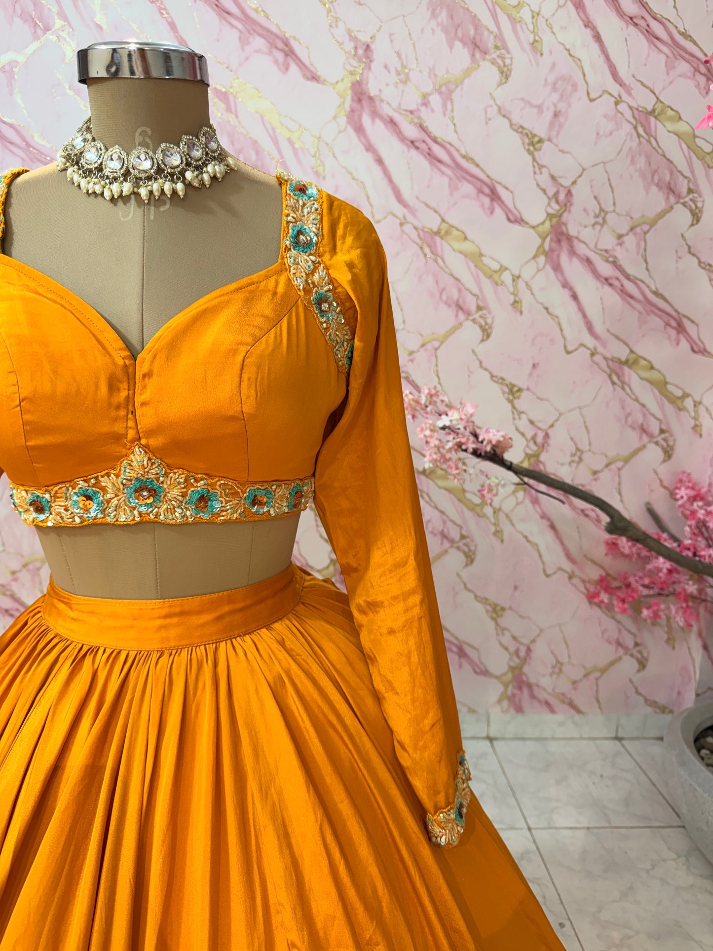 Embellished wedding lehenga 4130