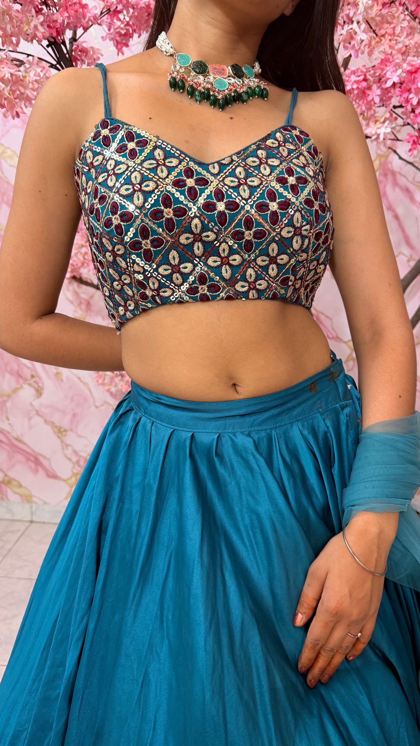 Embellished wedding lehenga 4041