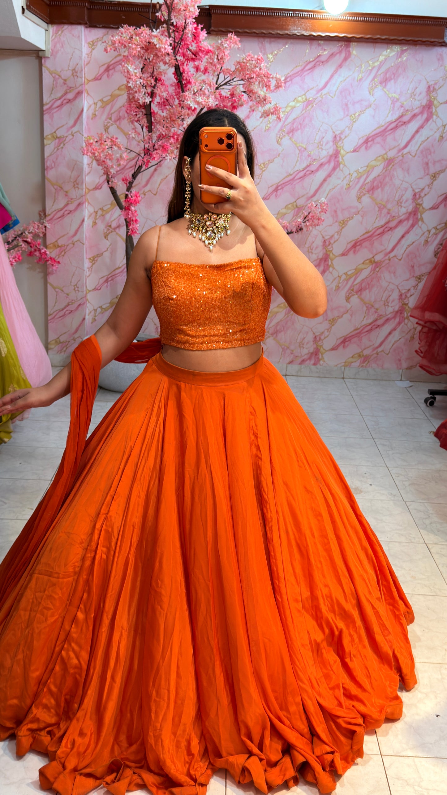 Embellished wedding lehenga 4083
