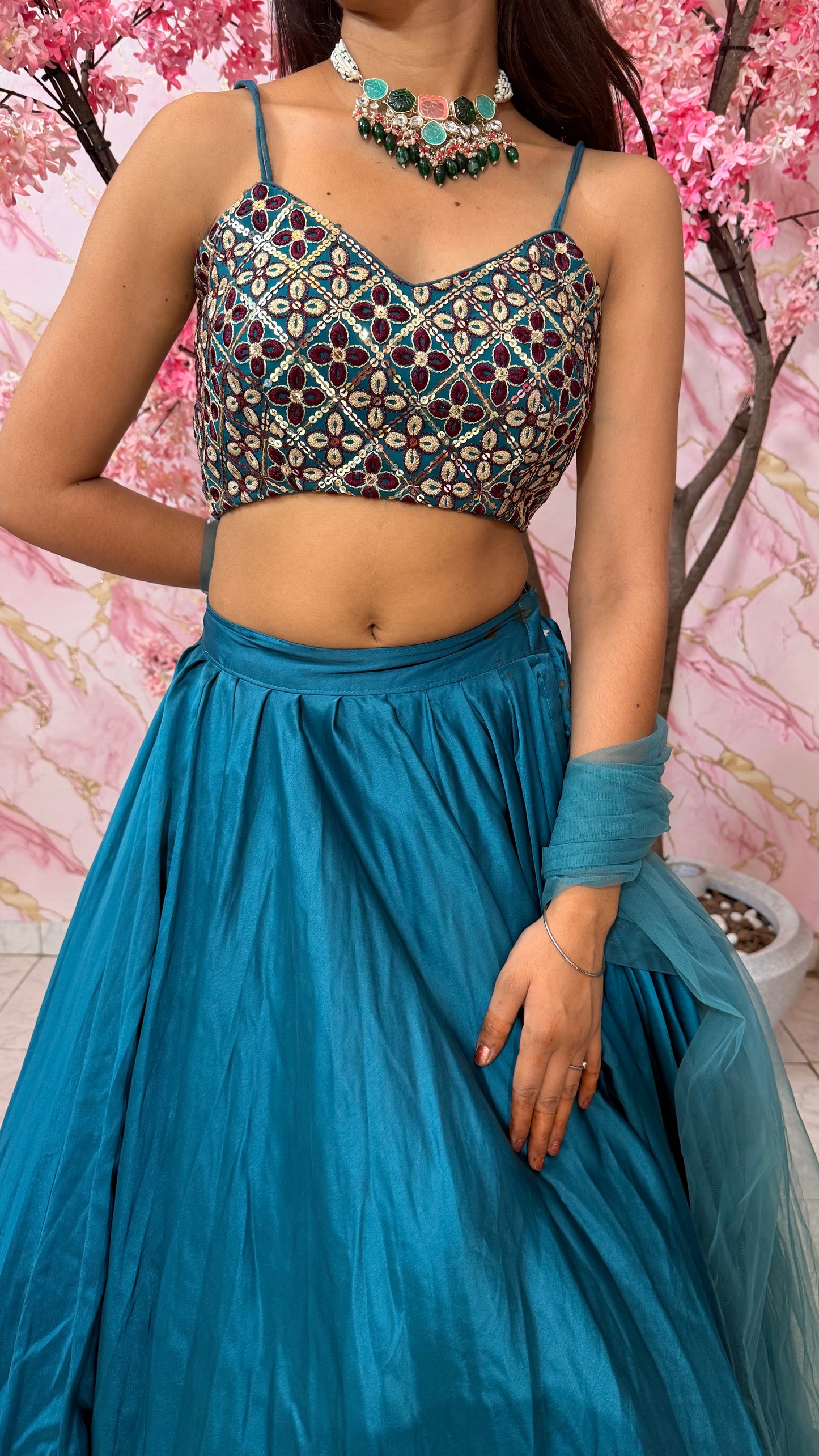 Embellished wedding lehenga 4041