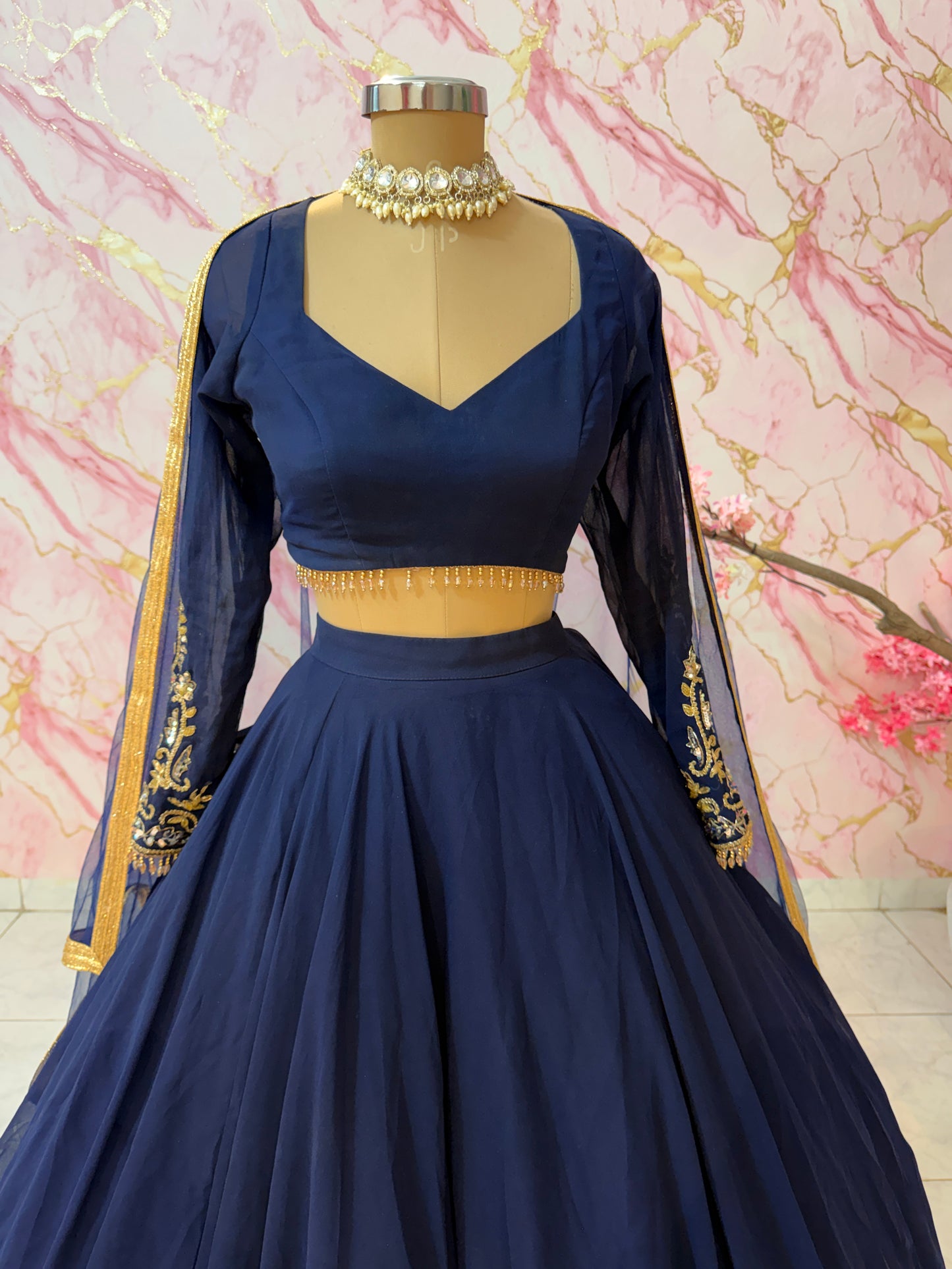 Embellished wedding lehenga 4141