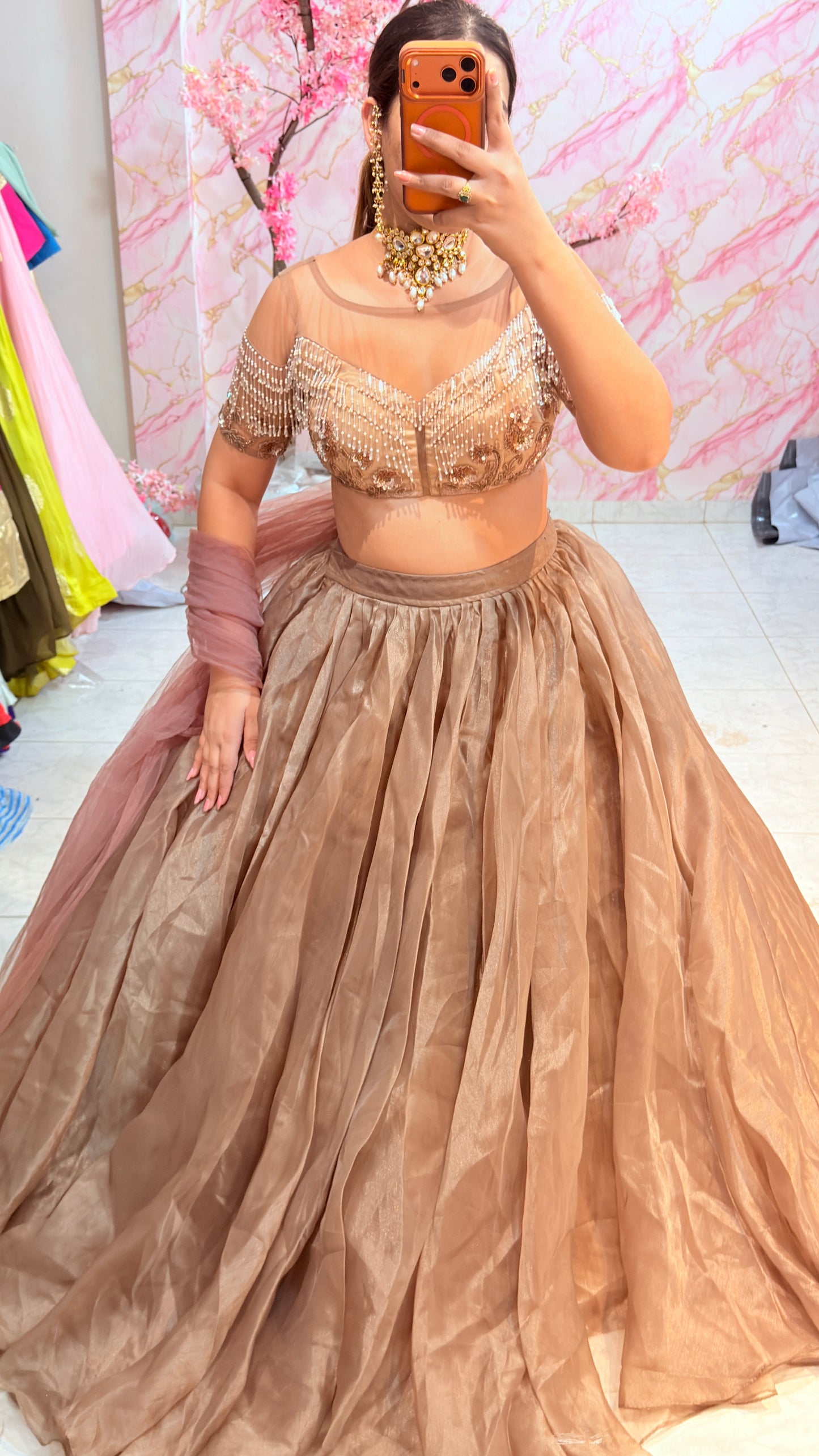Embellished wedding lehenga 4061