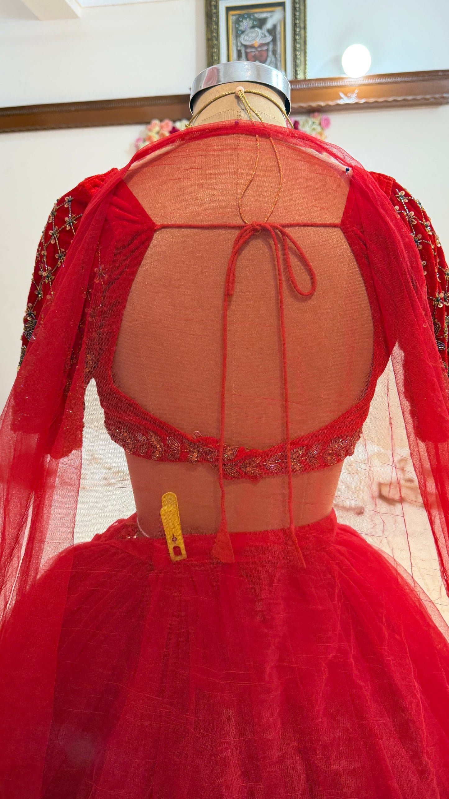 Embellished wedding lehenga 4089