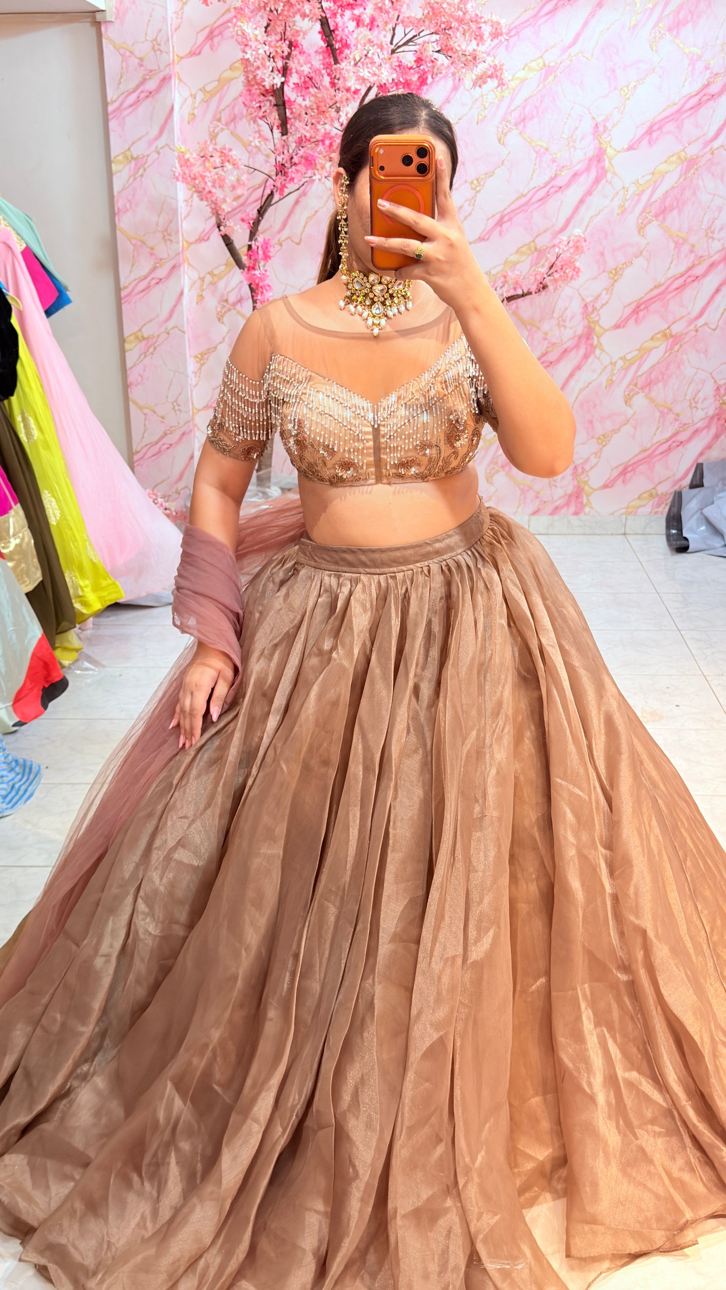 Embellished wedding lehenga 4061
