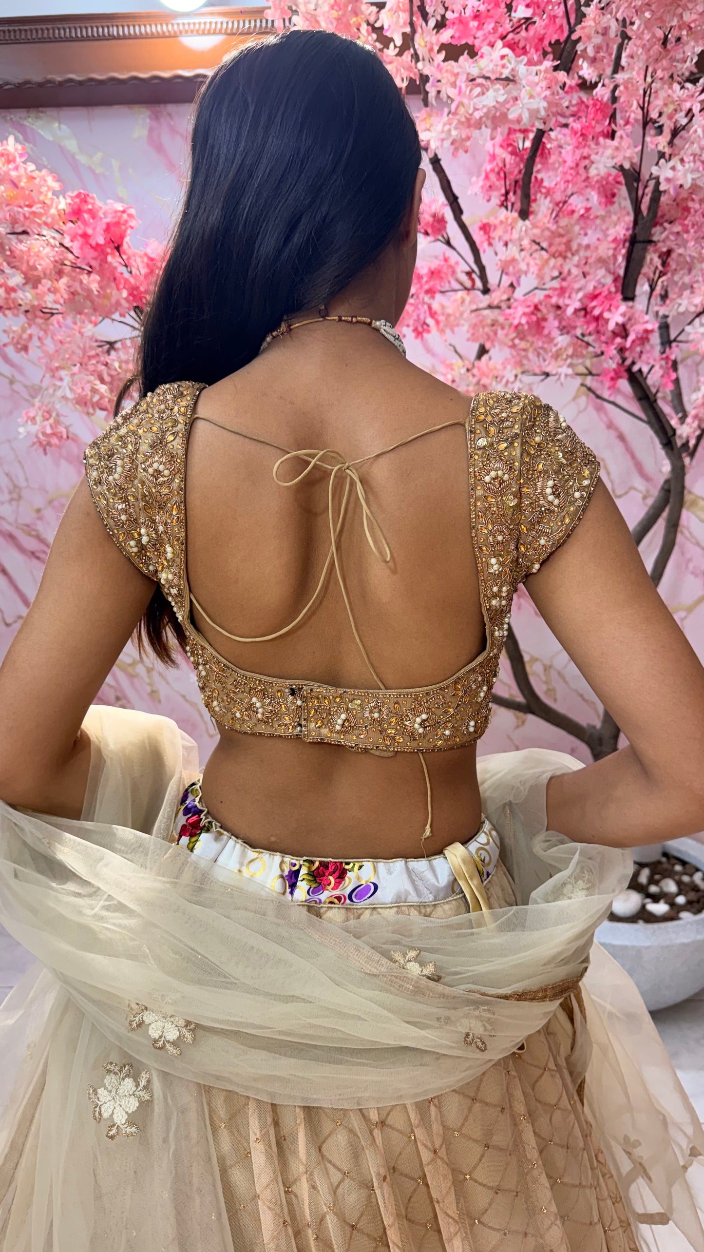 Embellished wedding lehenga 4047