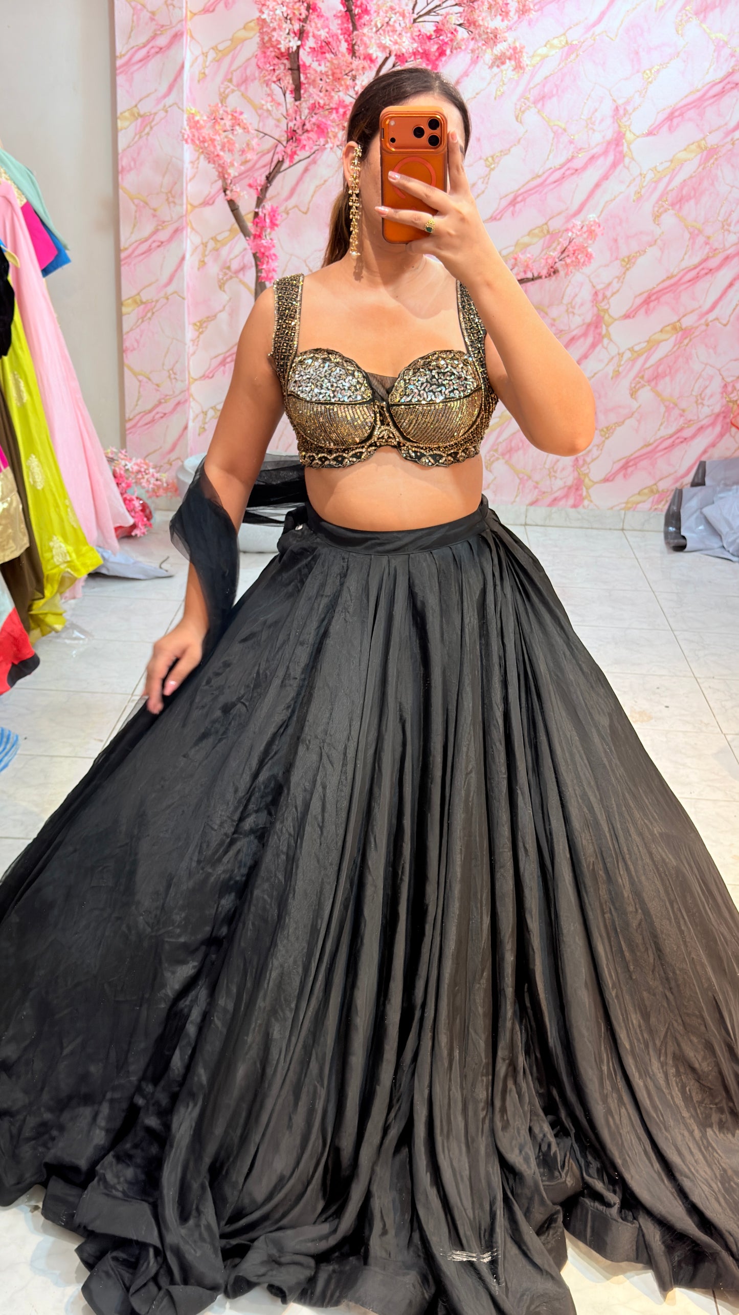 Embellished wedding lehenga 4060