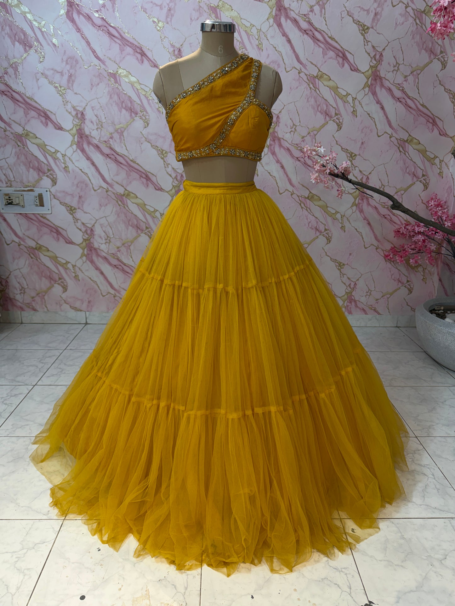 Embellished wedding lehenga 4145