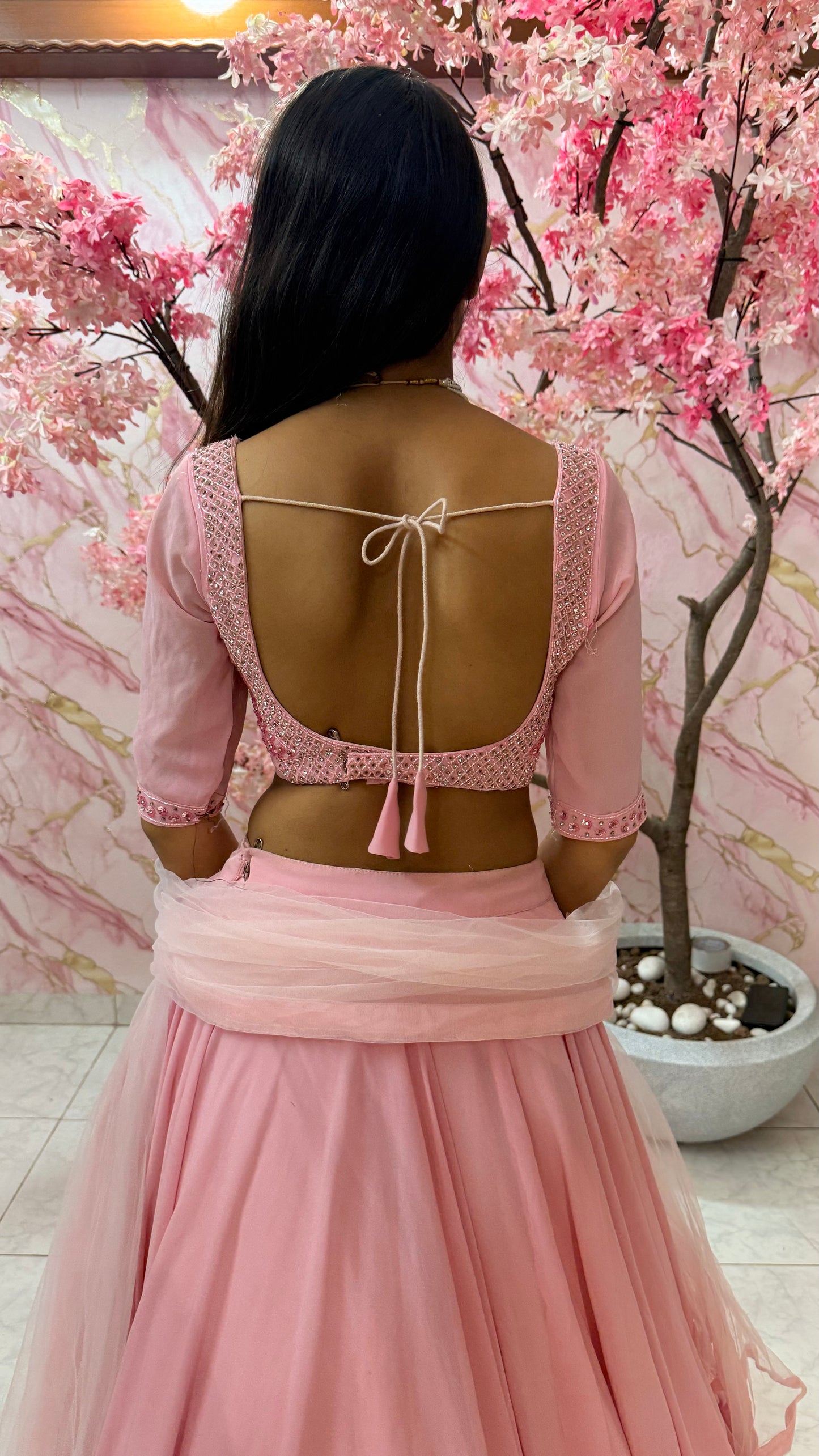 Embellished wedding lehenga 4029