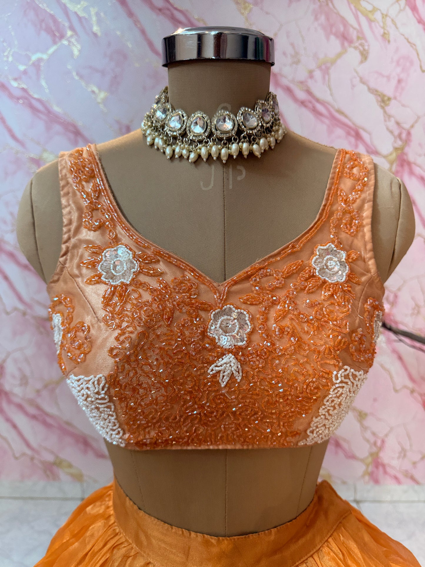 Embellished wedding lehenga 4132