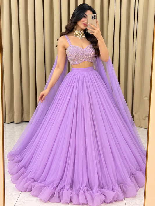 Mirror lehenga 4352
