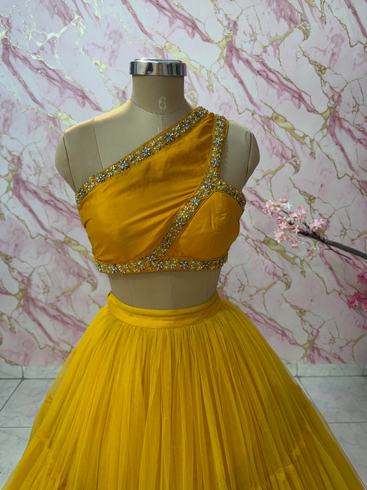 Embellished wedding lehenga 4145