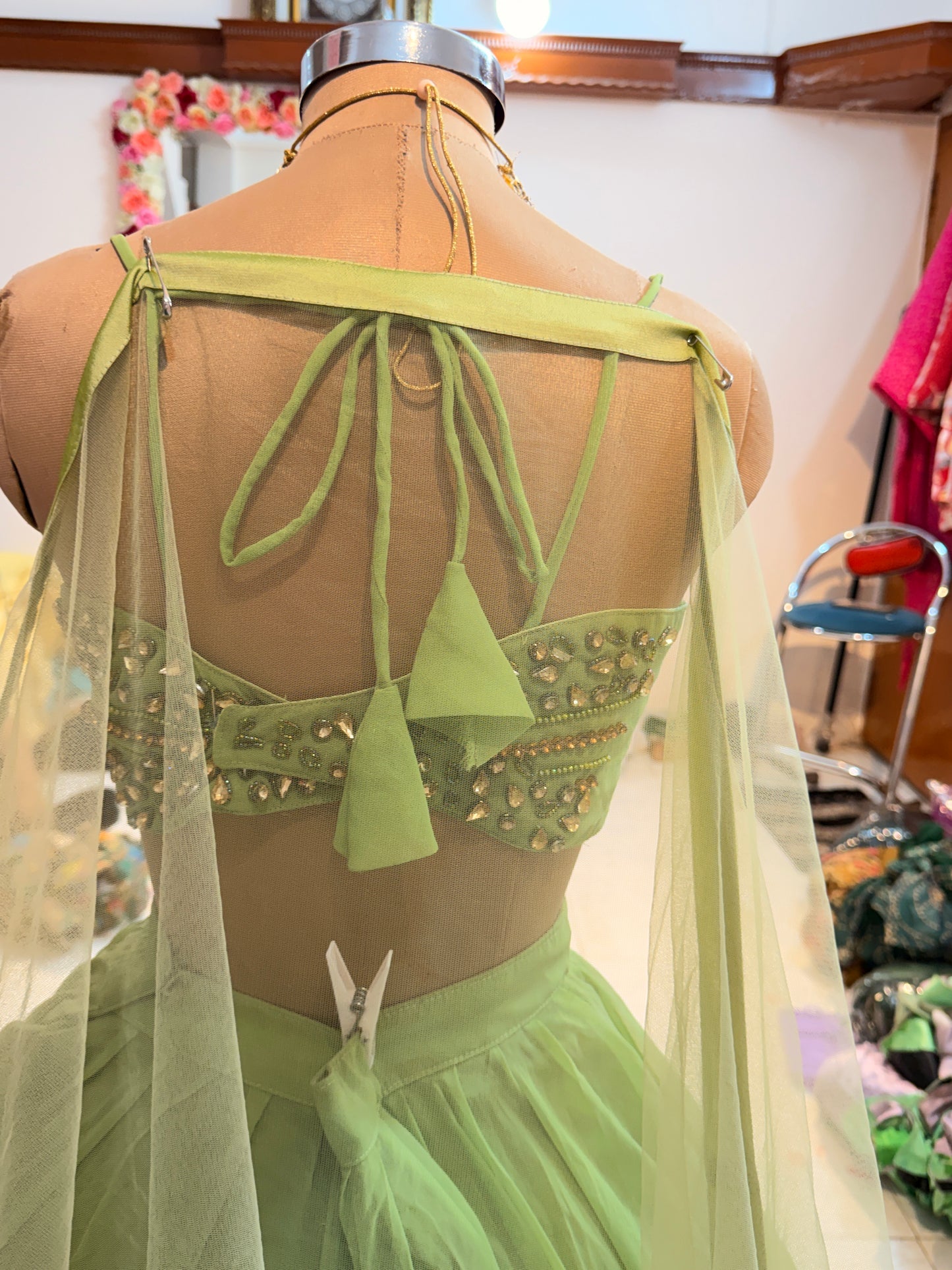 Embellished wedding lehenga 4143