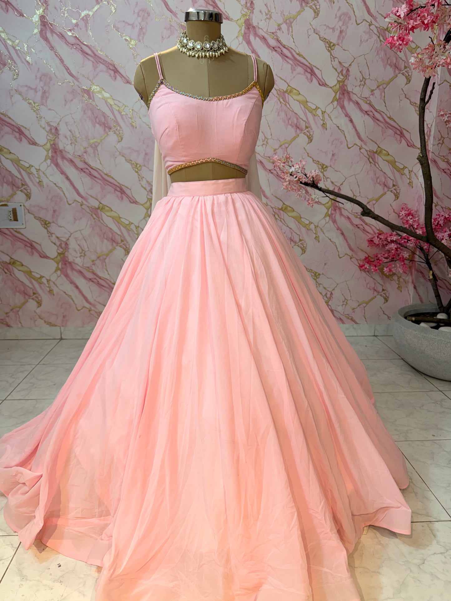 Embellished wedding lehenga 4126