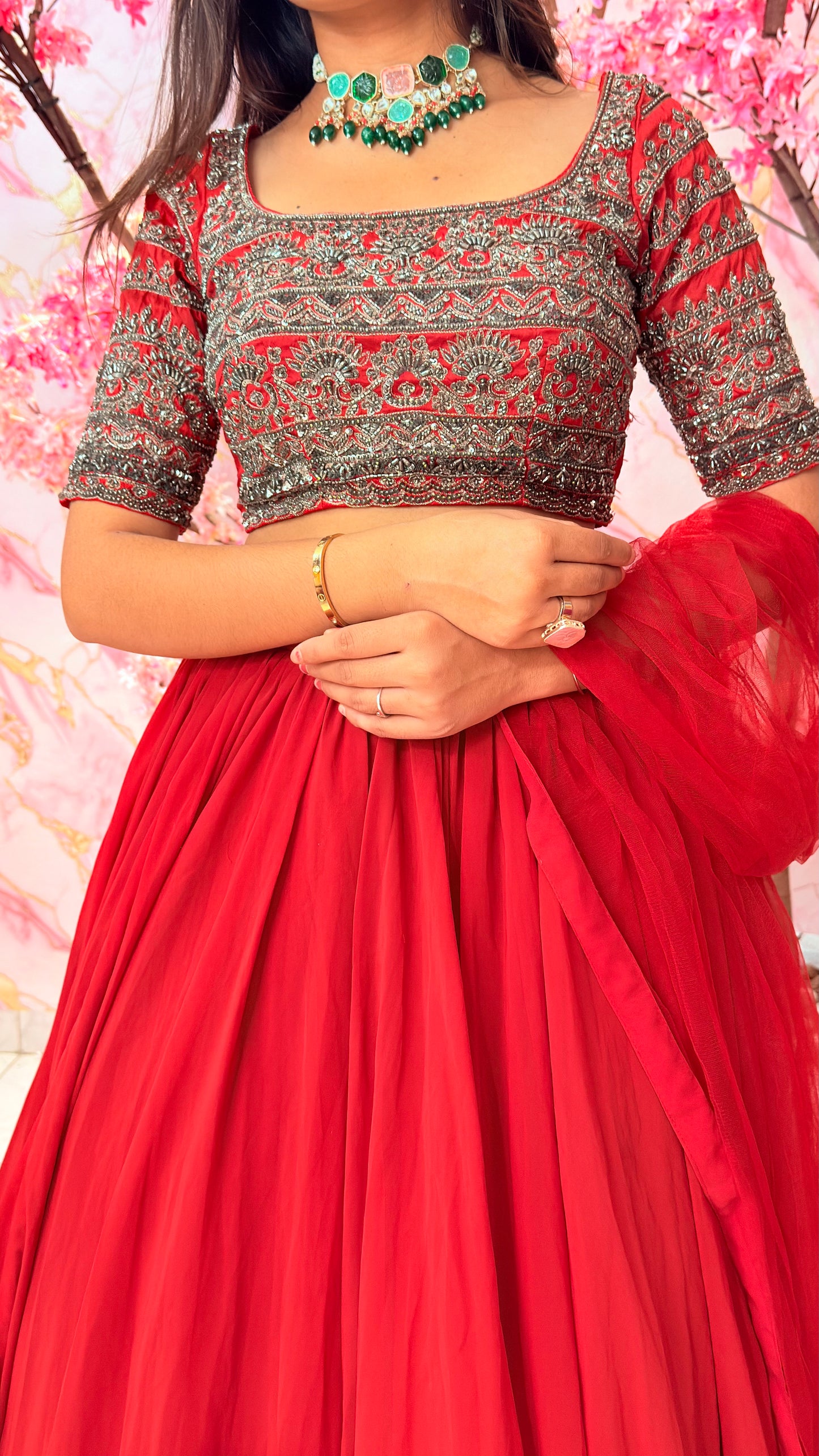 Flairy wedding lehenga 4016