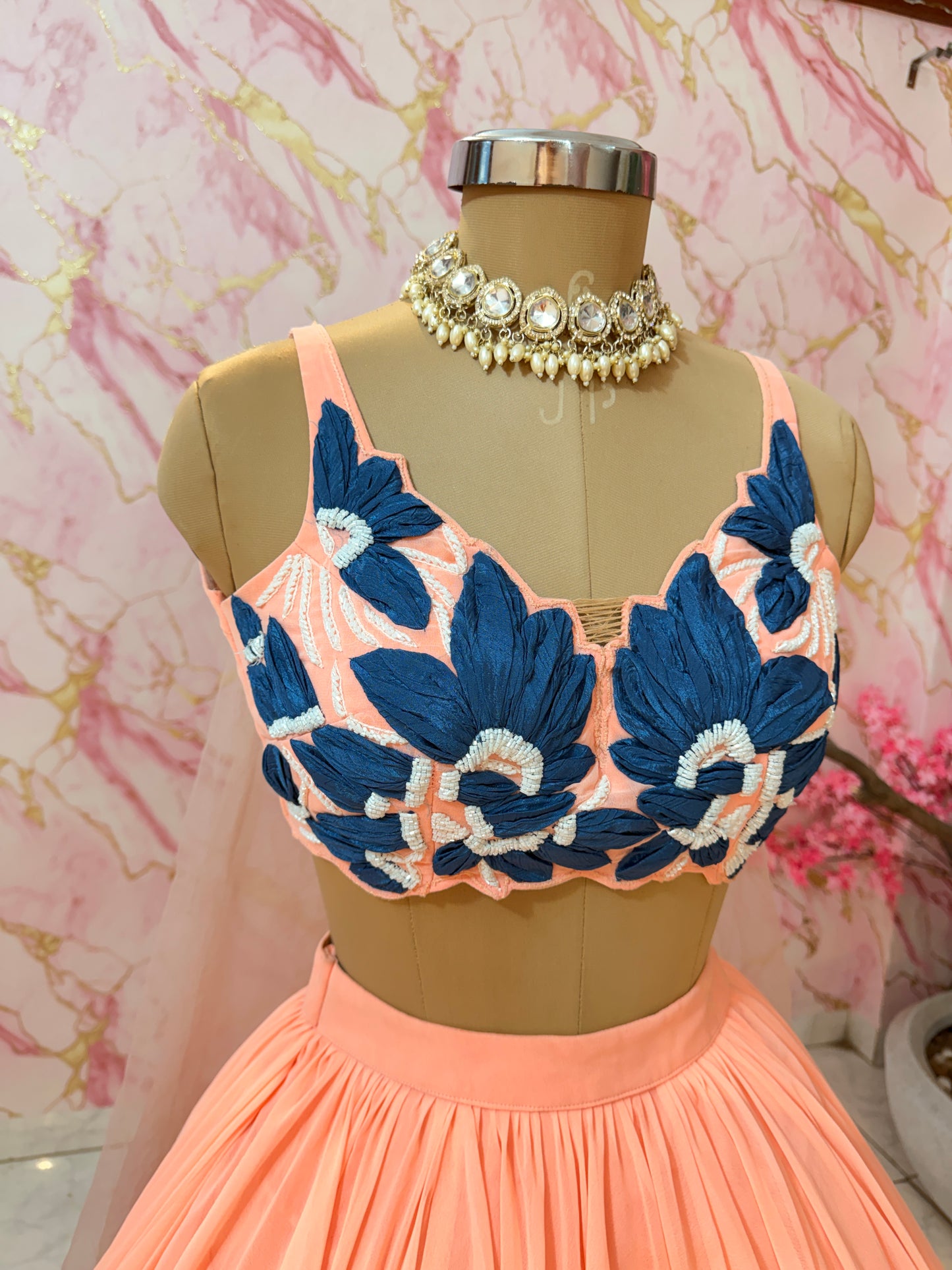 Embellished wedding lehenga 4142